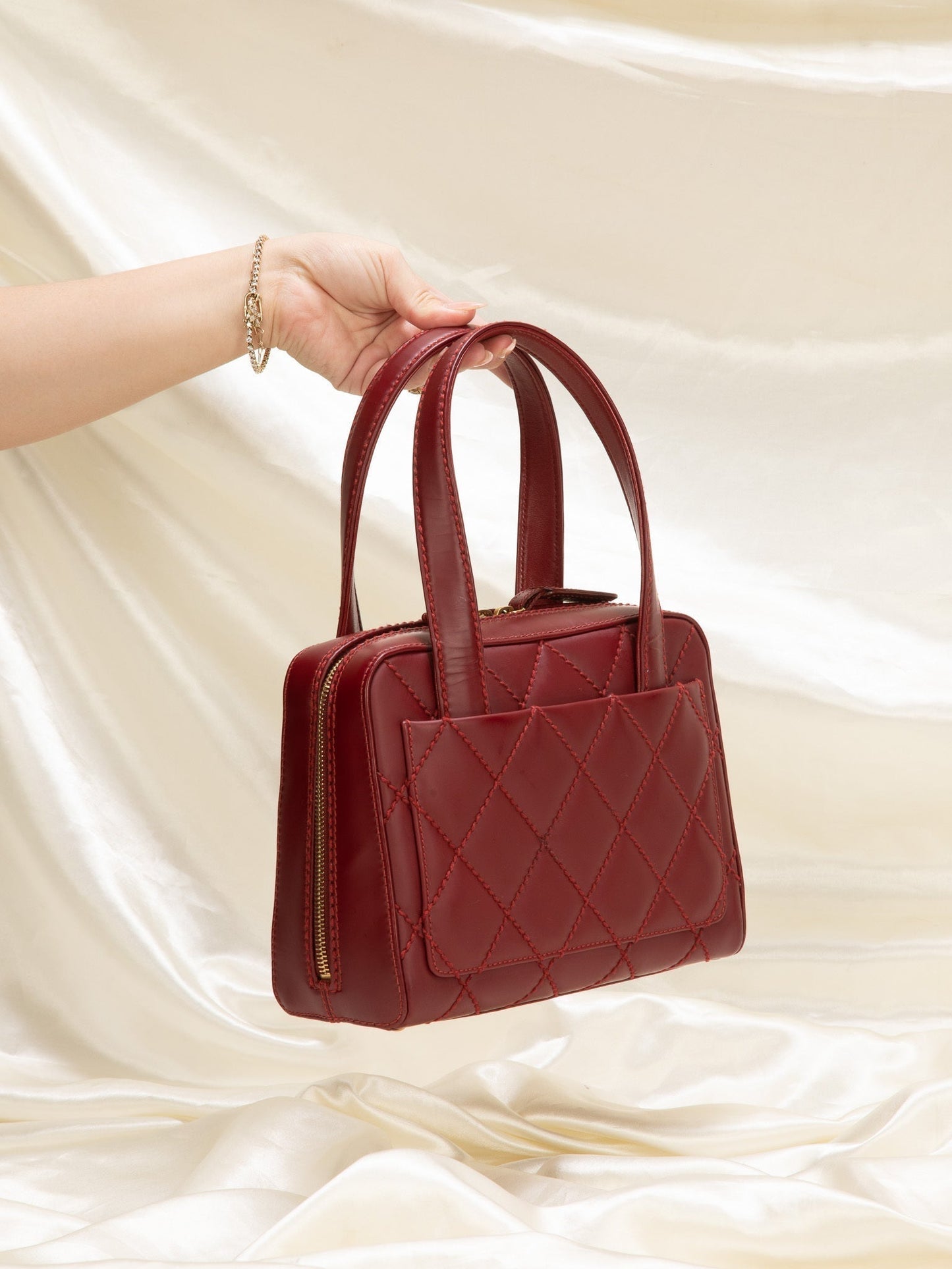 Chanel Quilted Bowler Bag