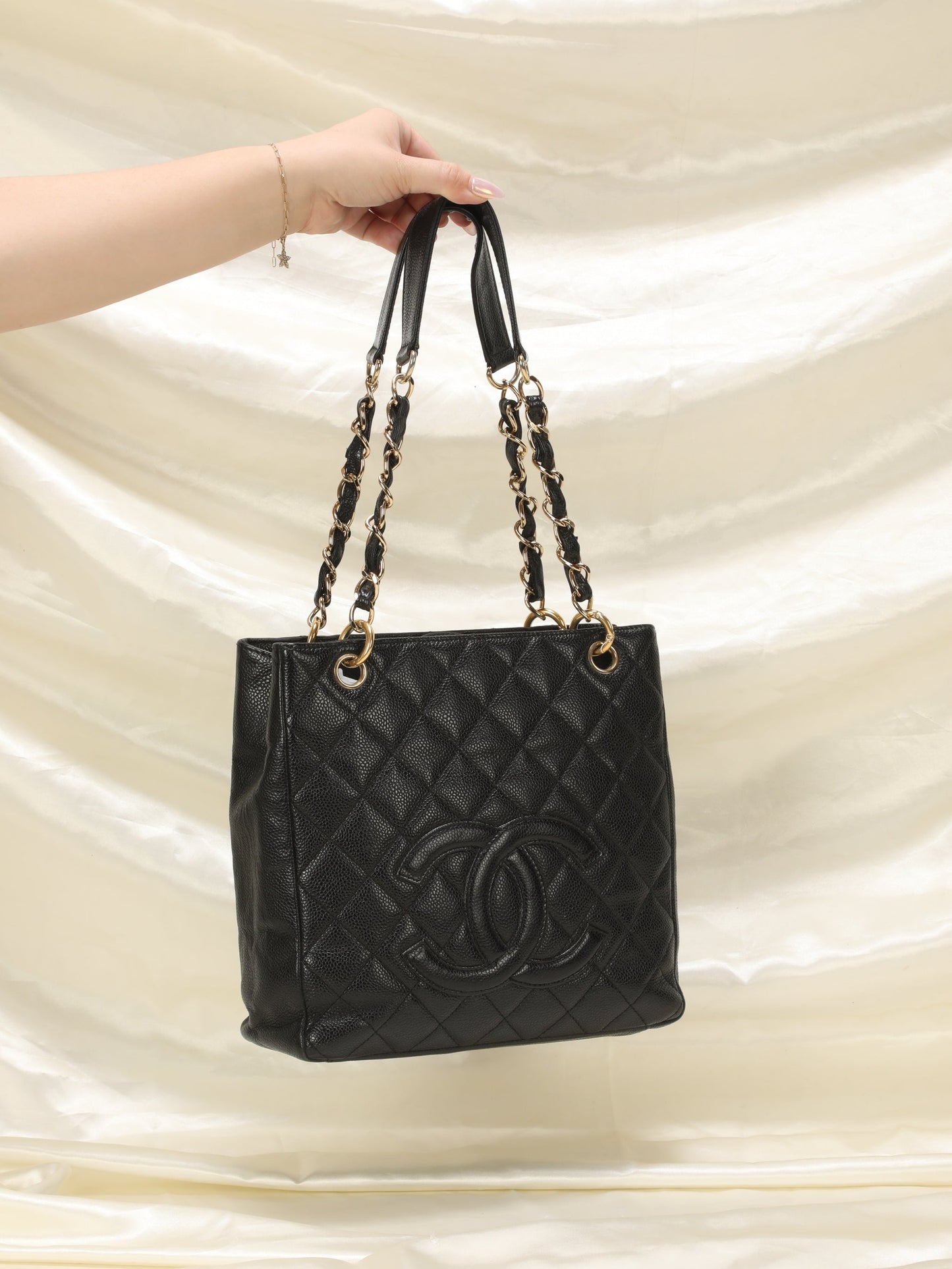Chanel Timeless Caviar Small Bucket Tote