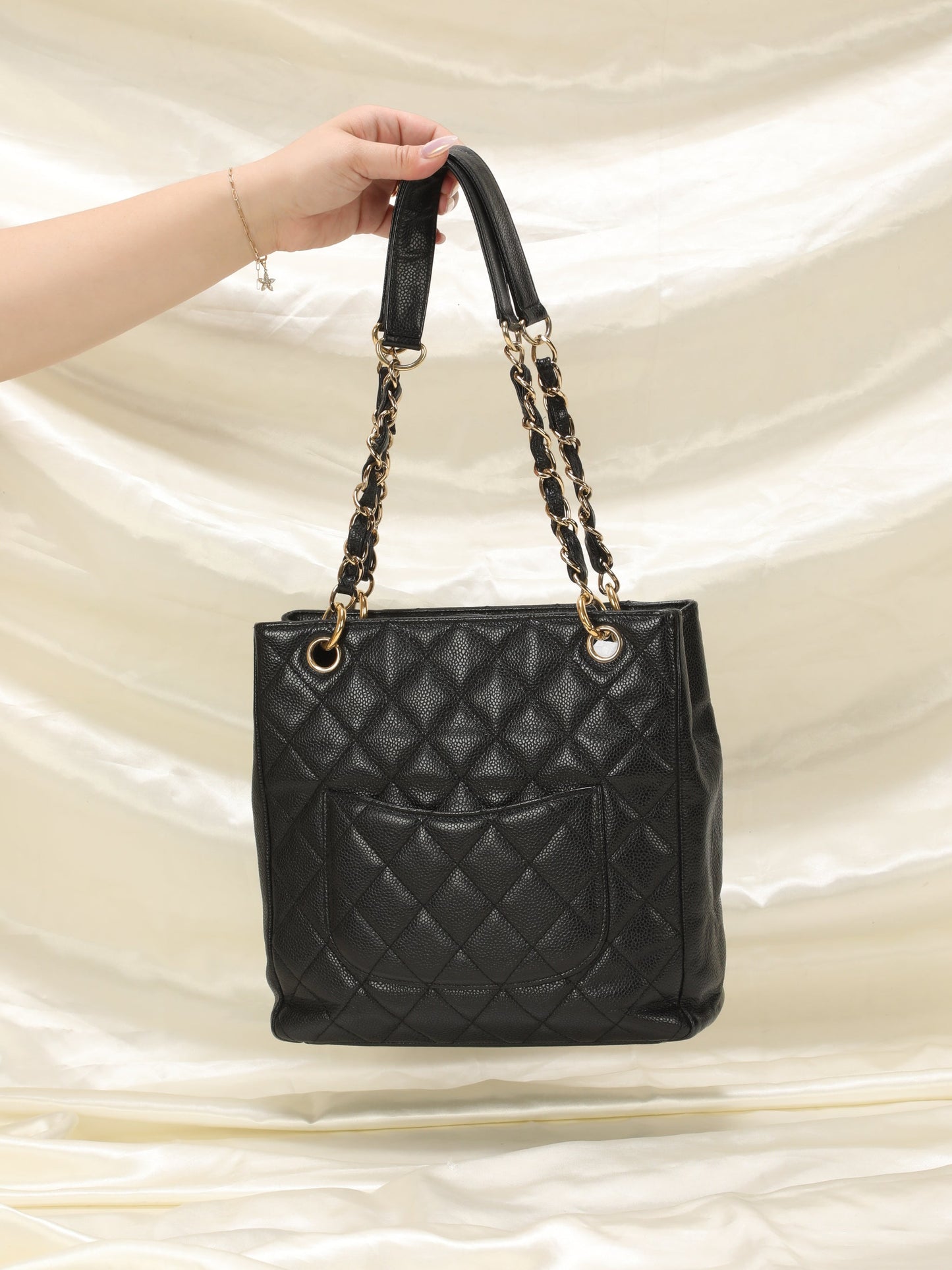 Chanel Timeless Caviar Small Bucket Tote