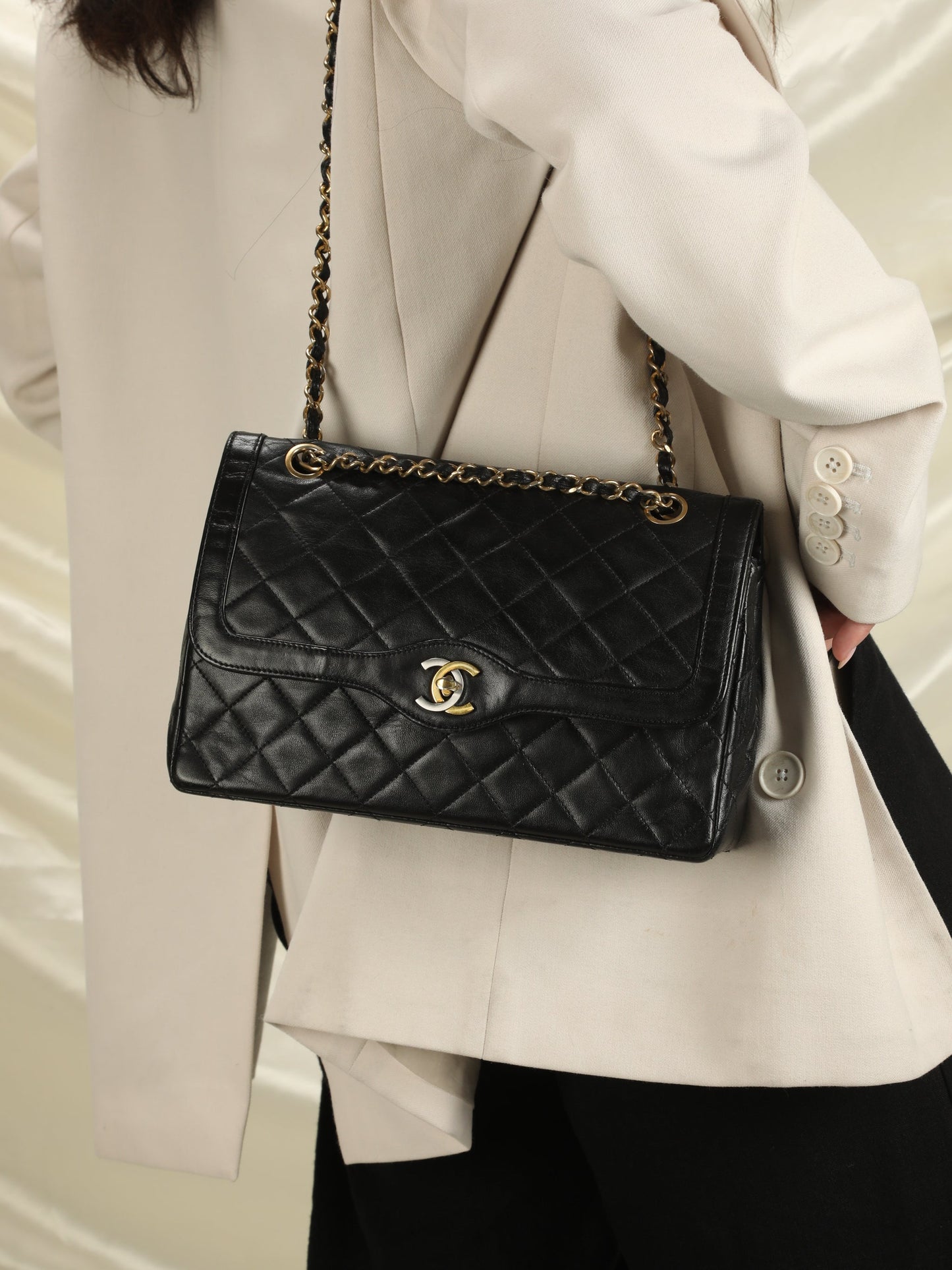 Chanel Two-Tone Medium Flap Bag