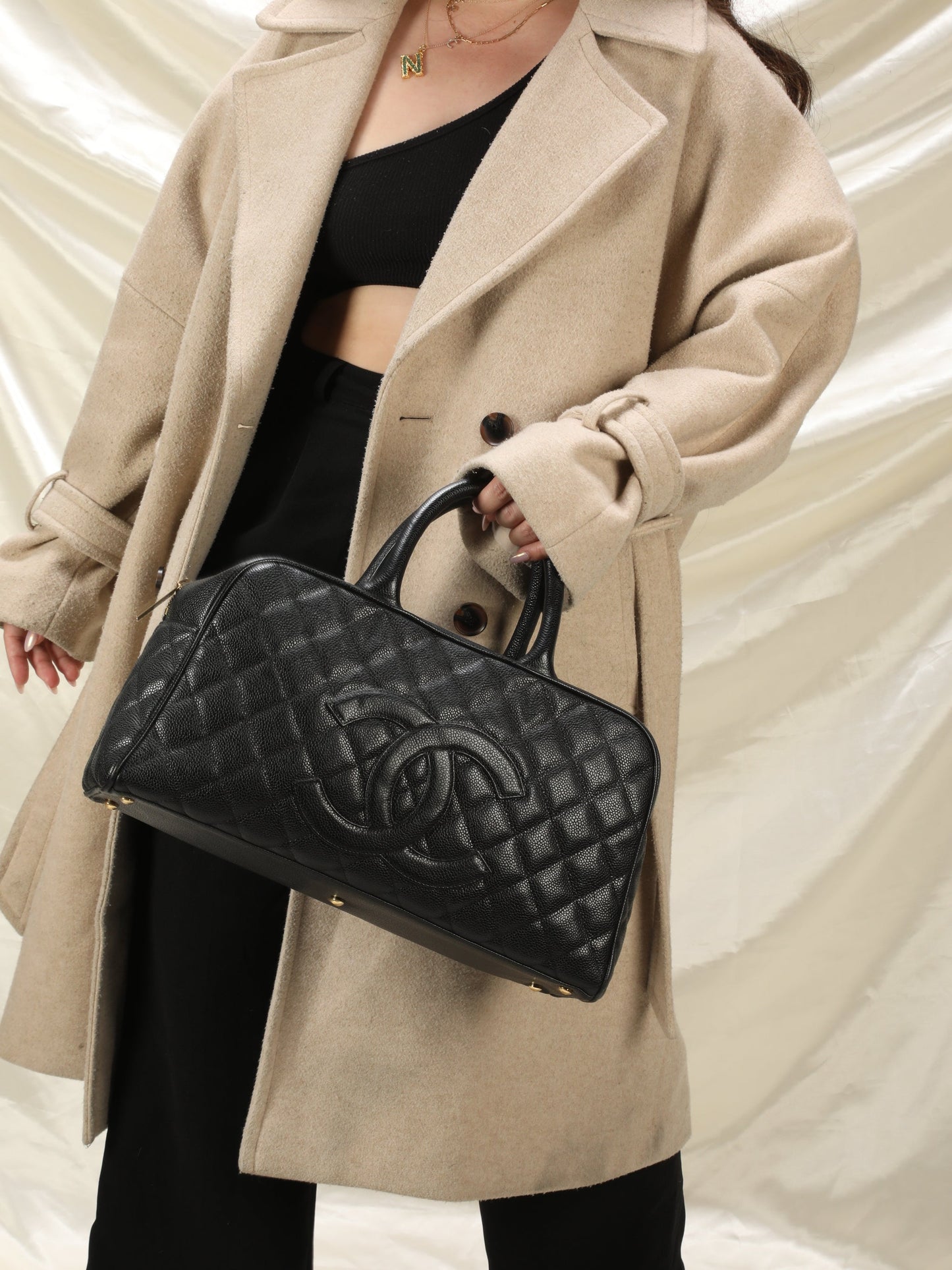 Chanel Caviar Bowler Bag