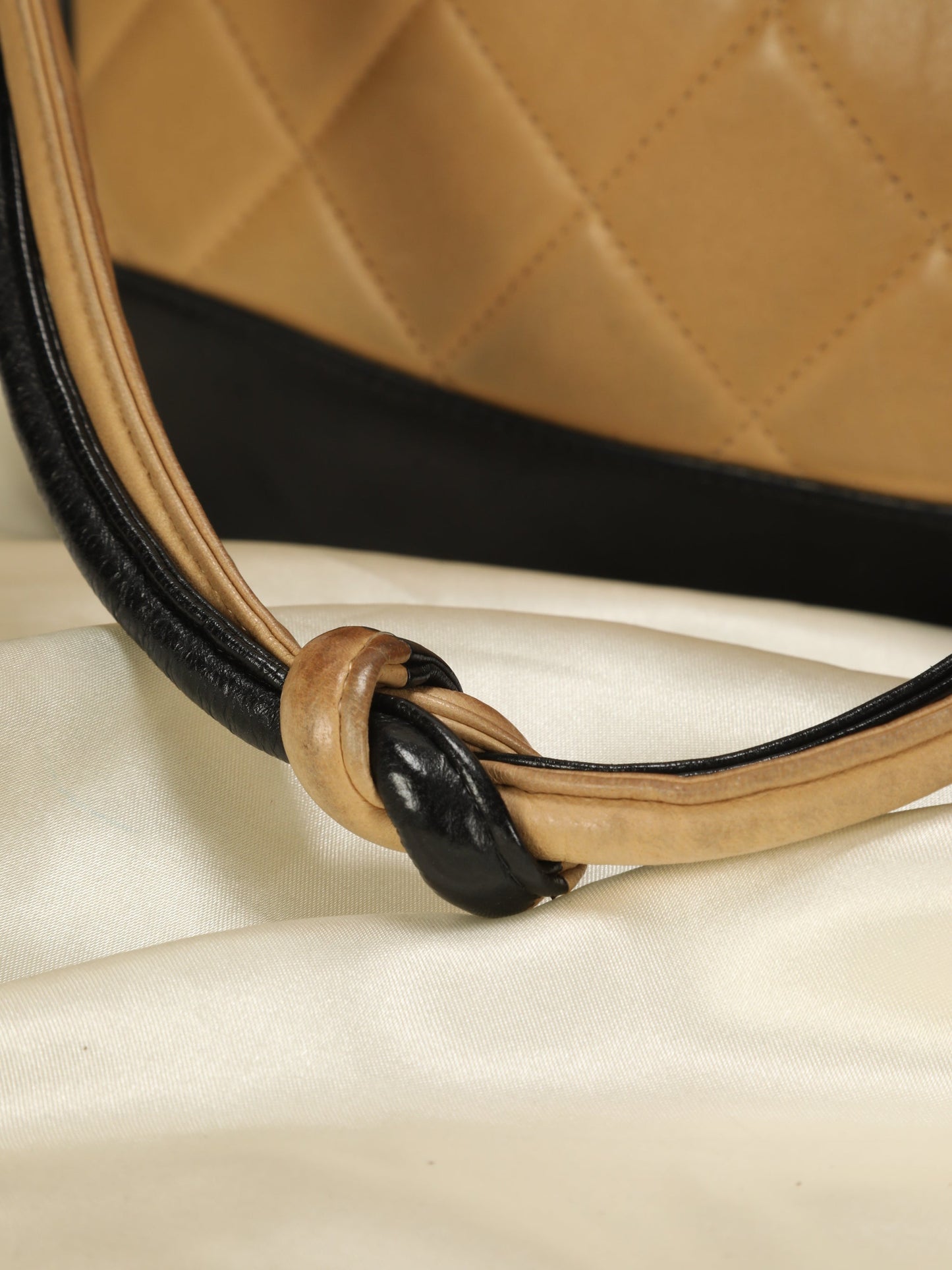 Chanel Bicolor Quilted Lambskin Shoulder Bag