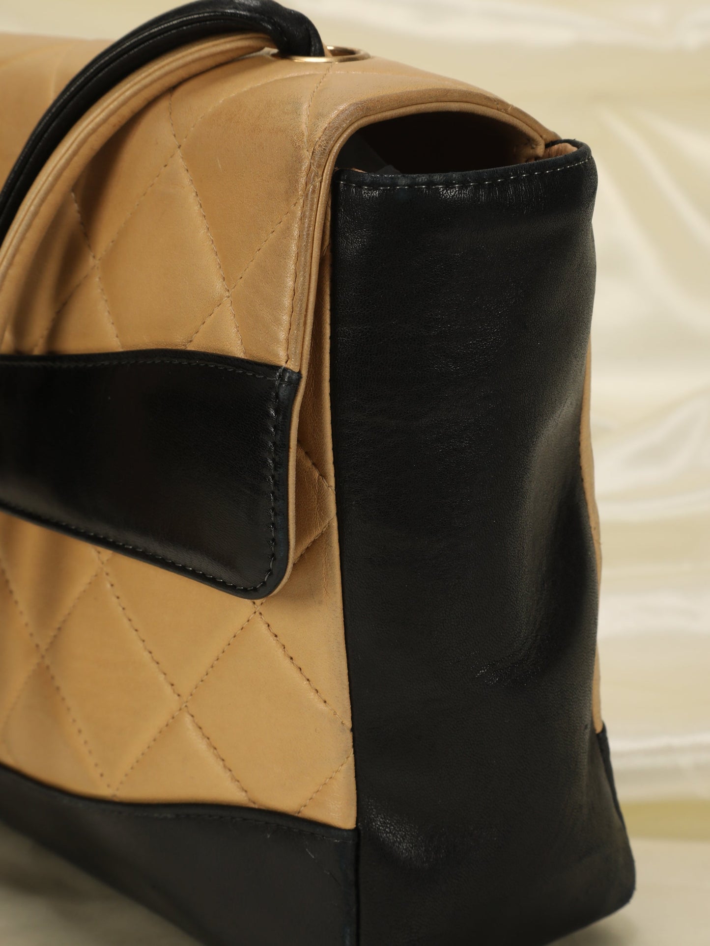 Chanel Bicolor Quilted Lambskin Shoulder Bag