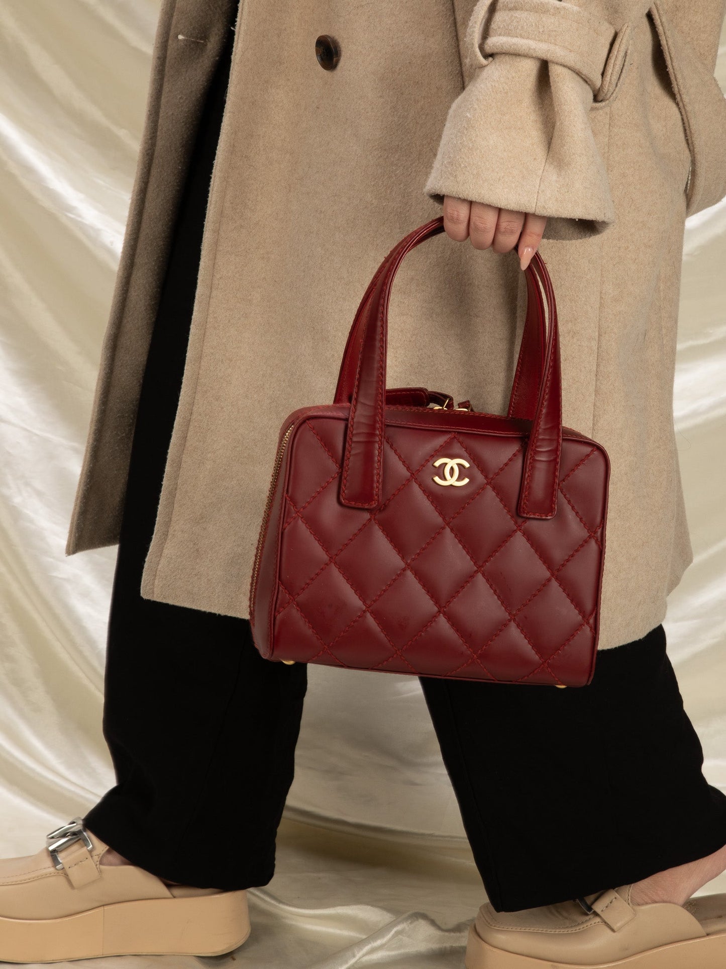 Chanel Quilted Bowler Bag