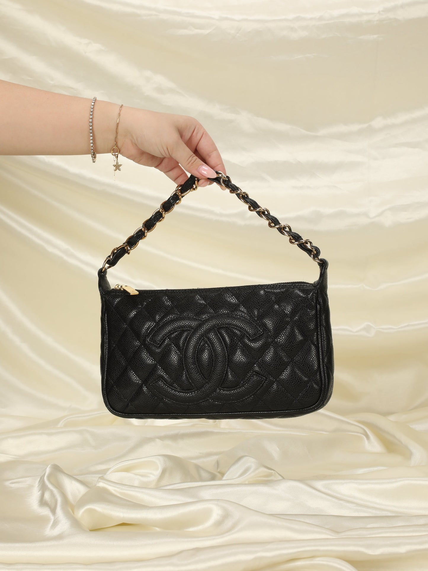 Chanel Caviar Black Pochette