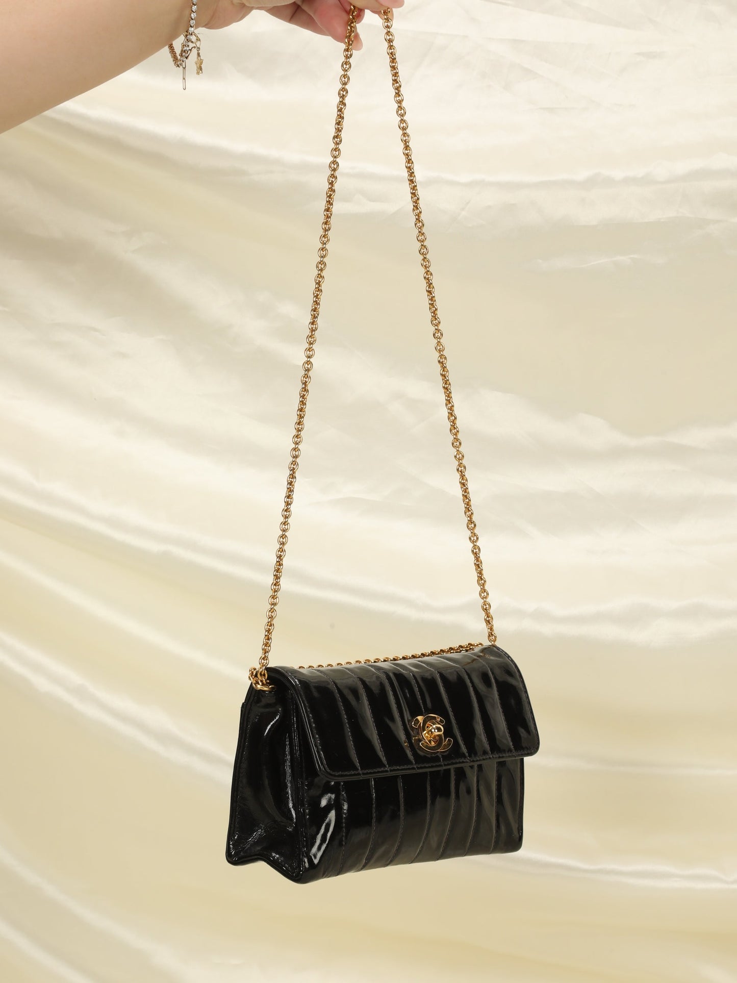 Chanel Patent Vertical Mini Bag