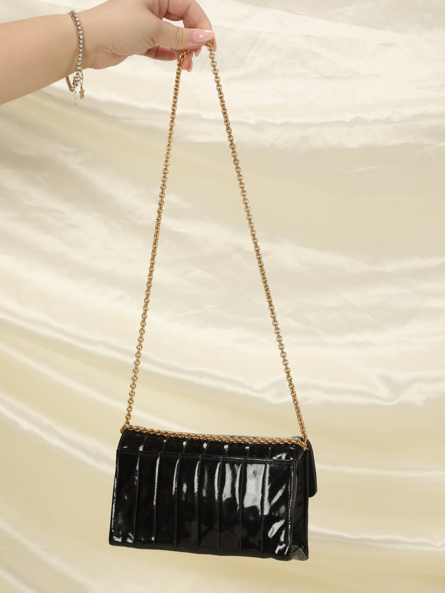 Chanel Patent Vertical Mini Bag
