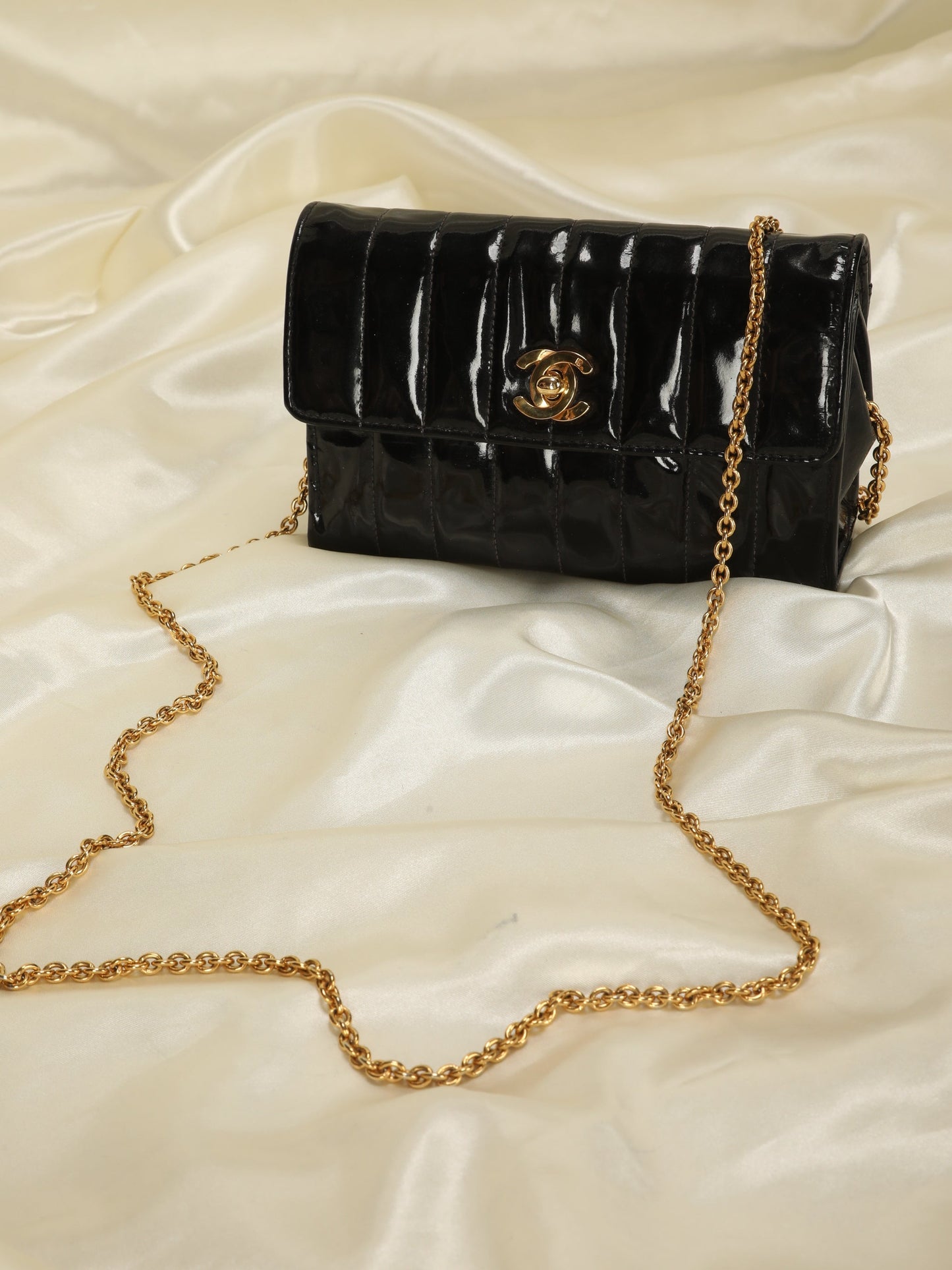 Chanel Patent Vertical Mini Bag