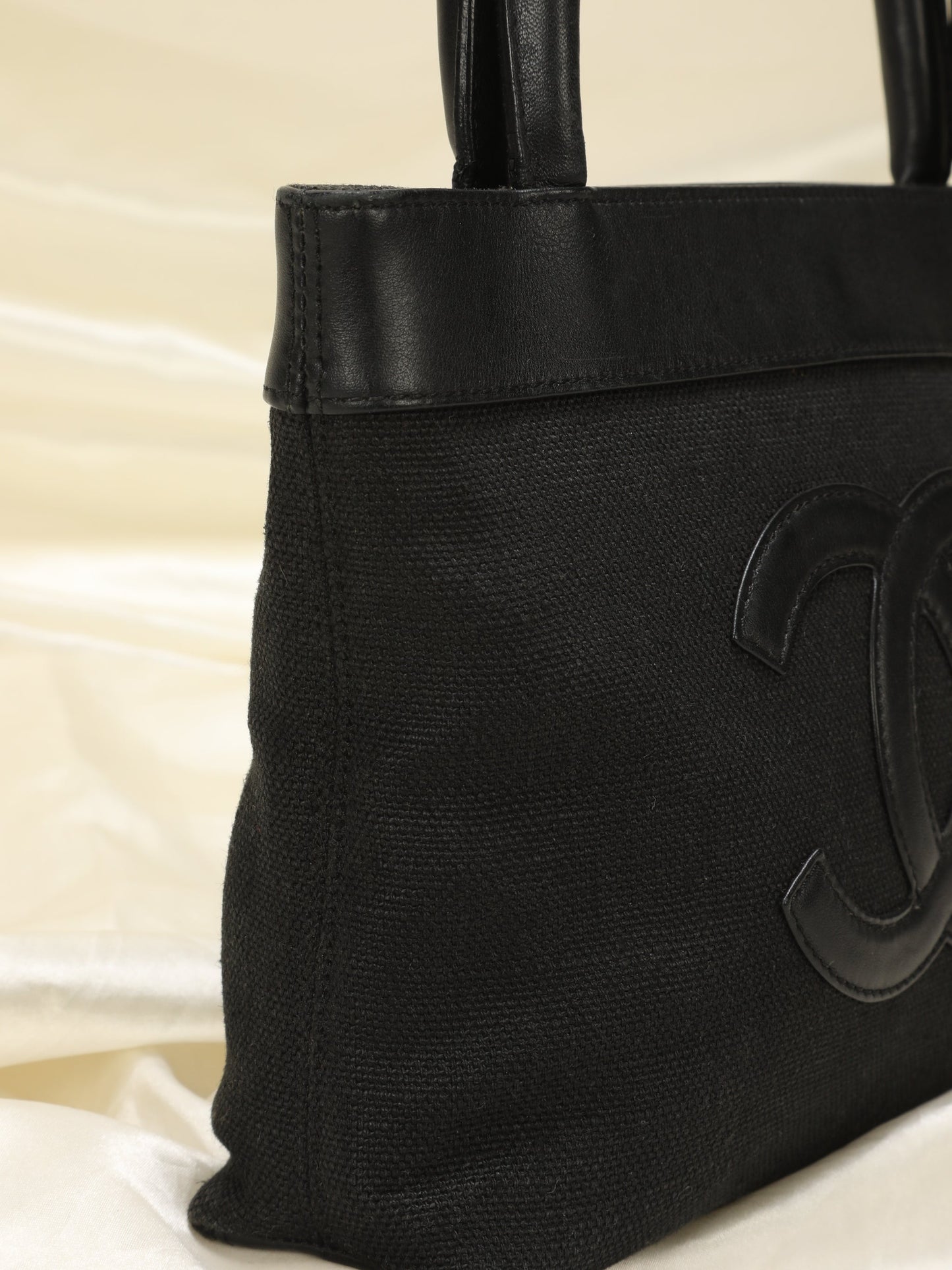 Chanel Linen & Lambskin Mini Tote