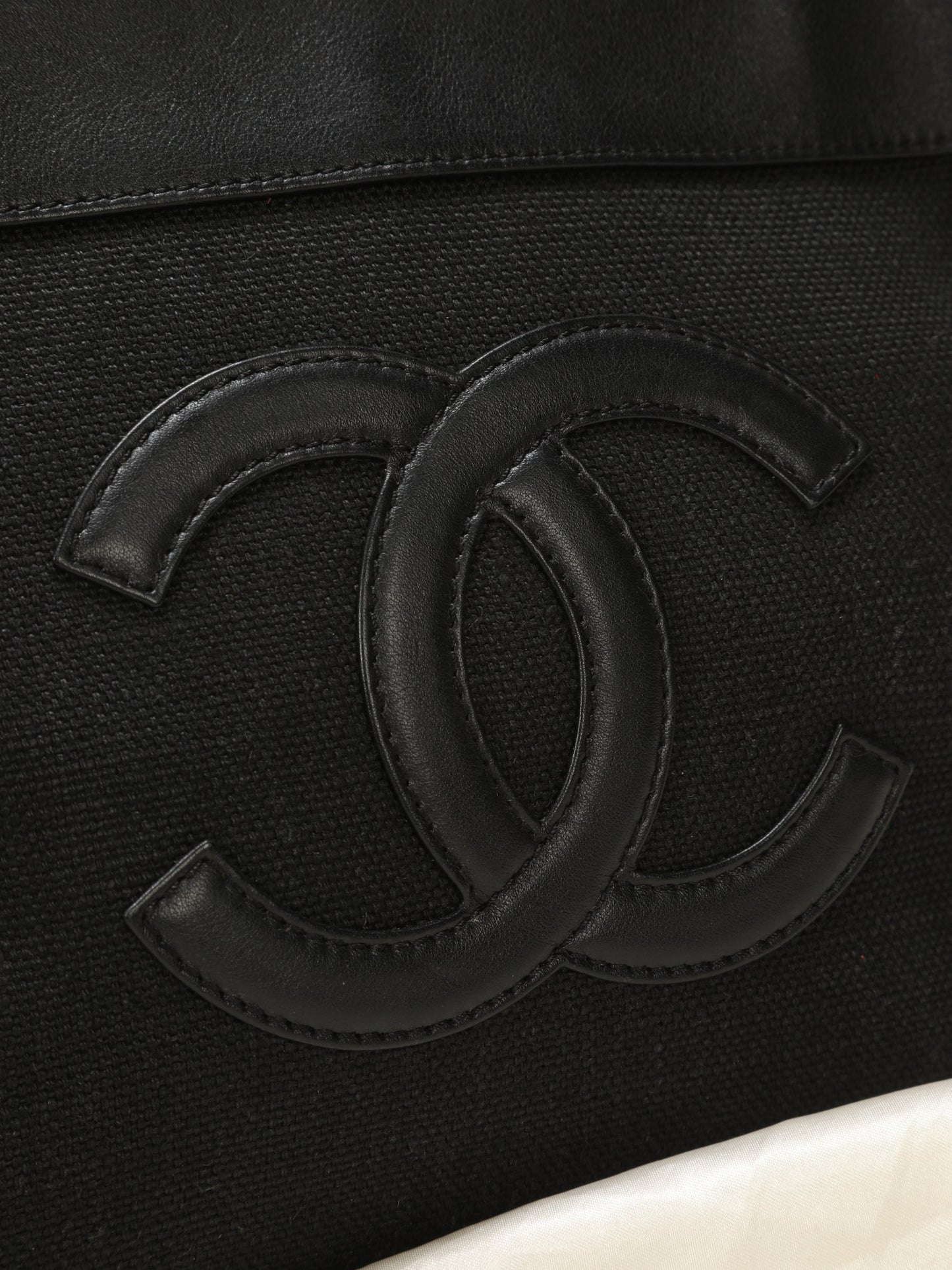 Chanel Linen & Lambskin Mini Tote