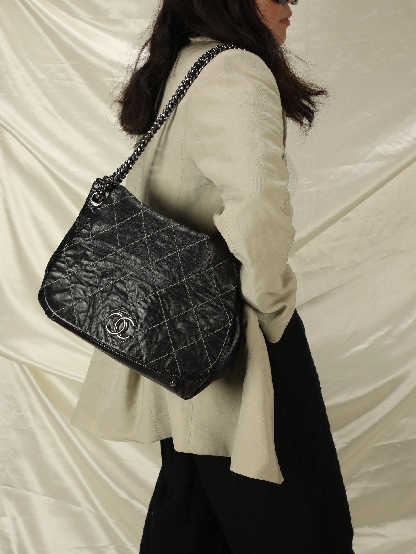 Chanel Wild Stitch Chain Flap Bag