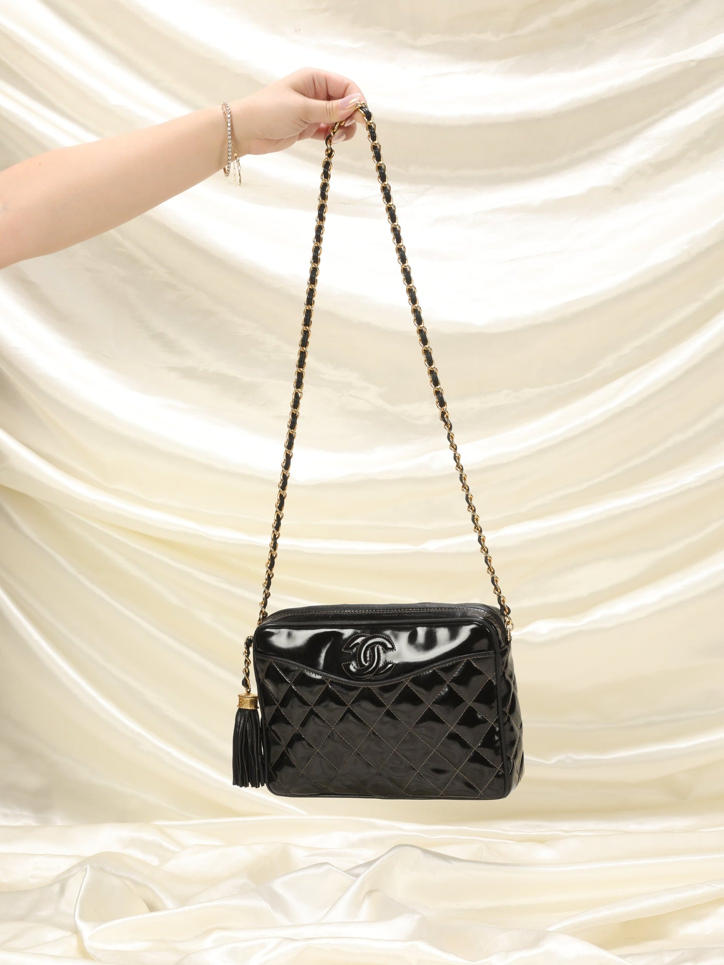 Chanel Patent Camera Bag