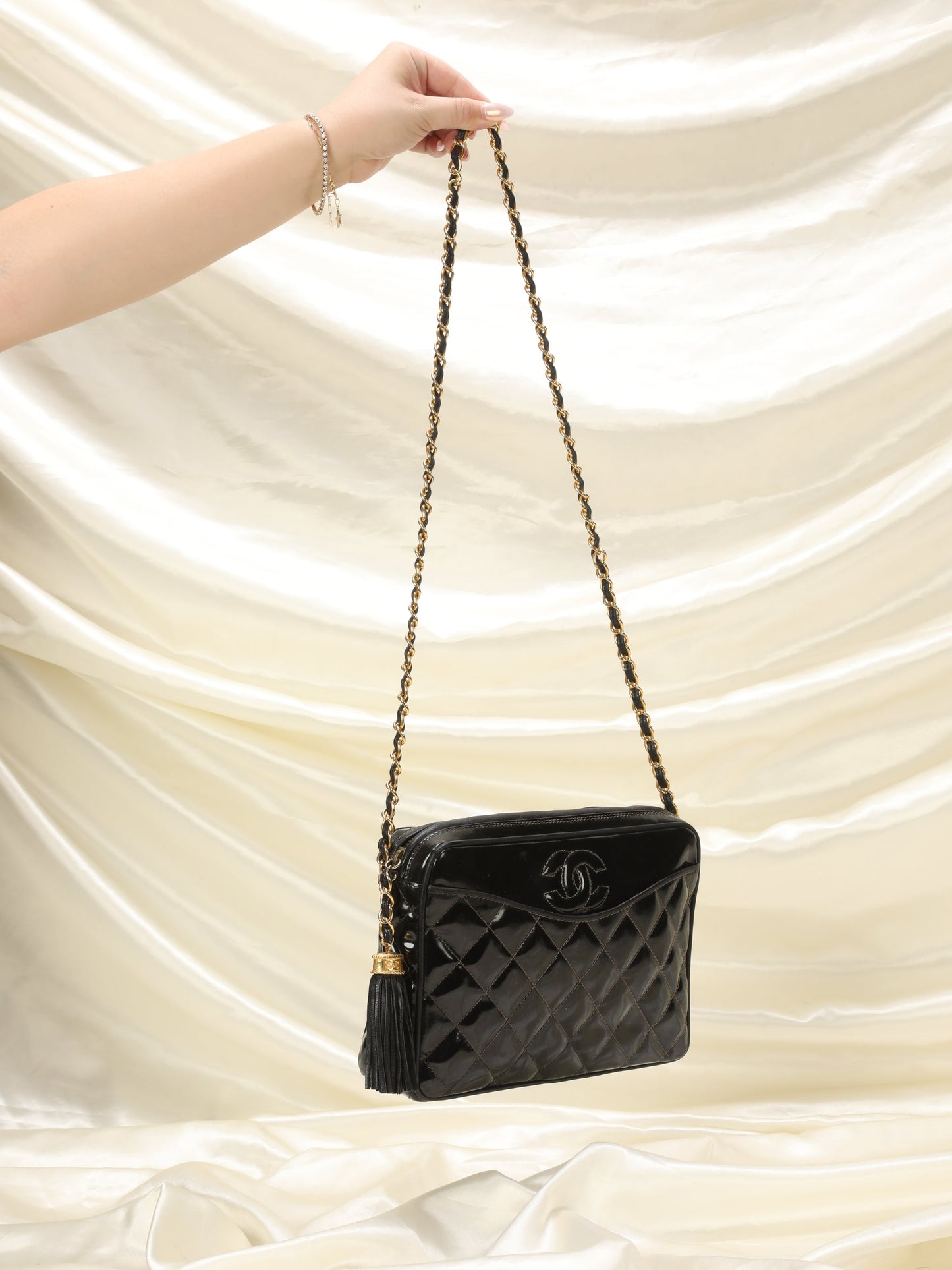 Chanel Patent Camera Bag