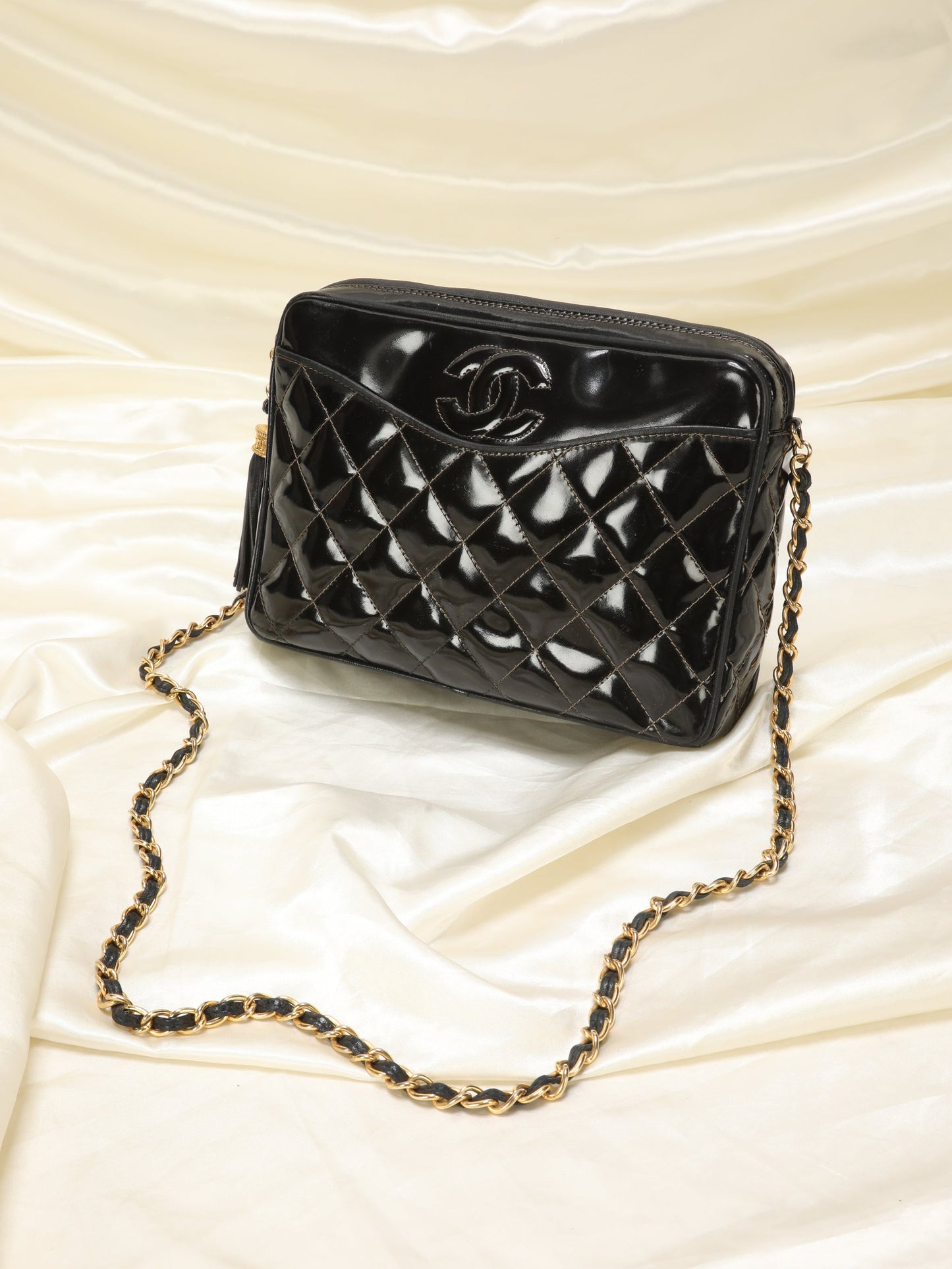 Chanel Patent Camera Bag