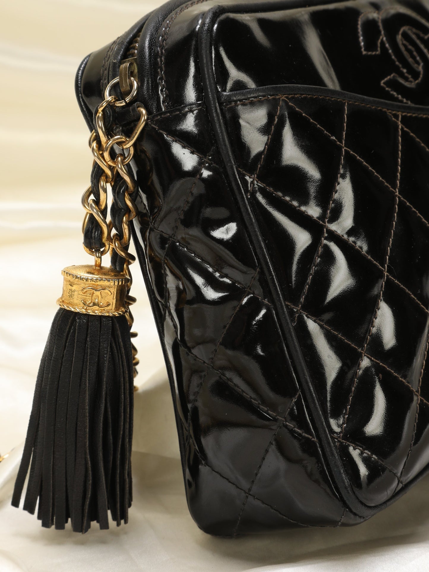 Chanel Patent Camera Bag