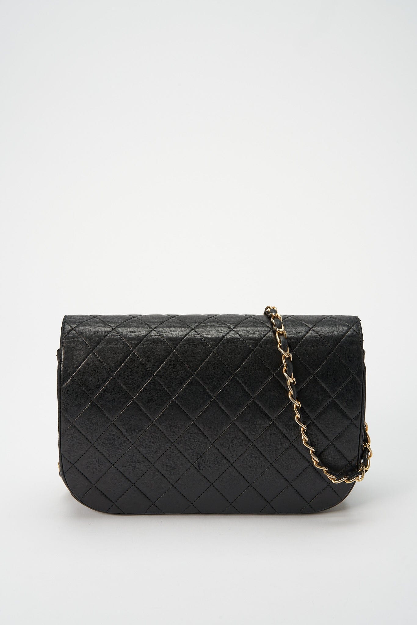 Chanel Black Quilted Lambskin Vintage Flap Bag