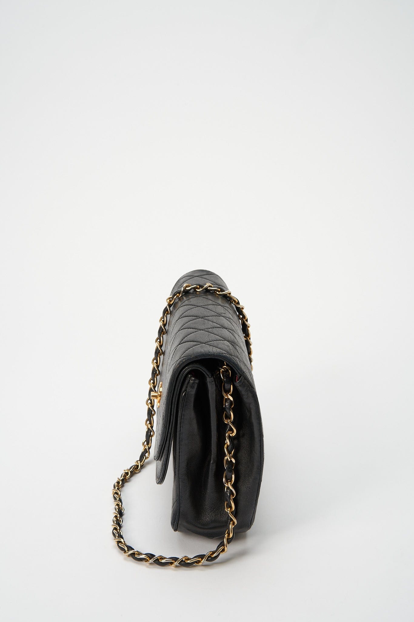 Chanel Black Quilted Lambskin Vintage Flap Bag