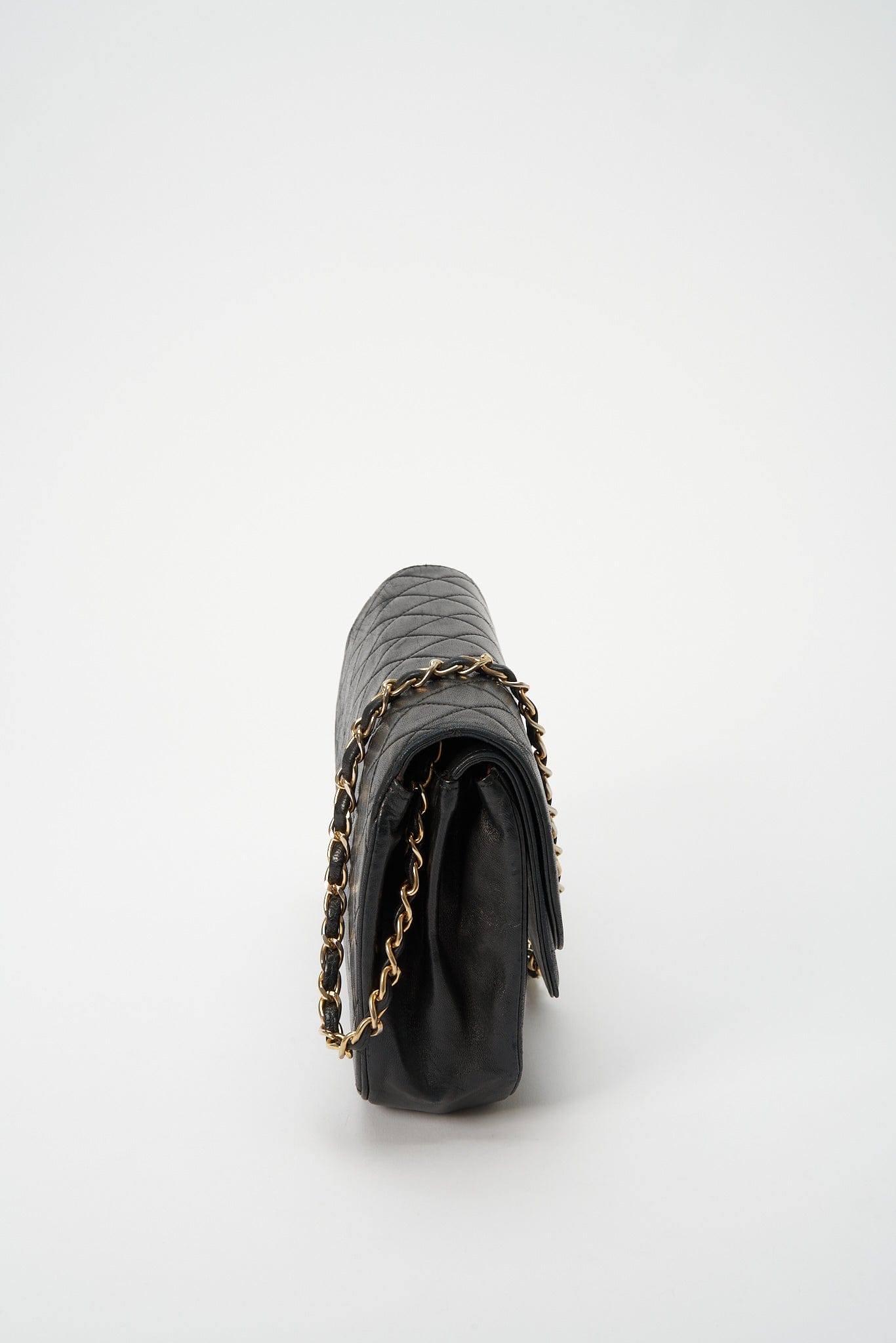 Chanel Black Quilted Lambskin Vintage Flap Bag