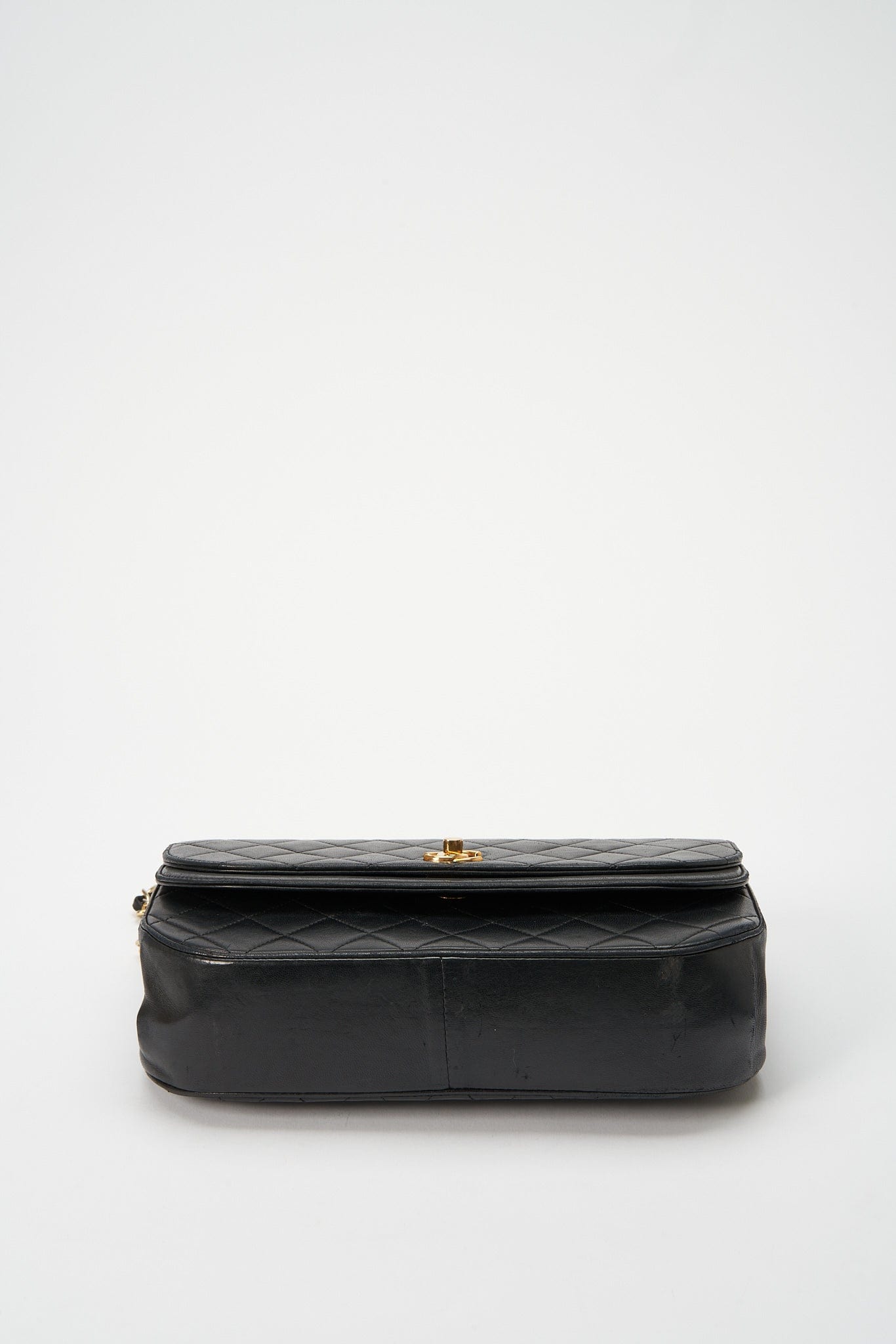 Chanel Black Quilted Lambskin Vintage Flap Bag