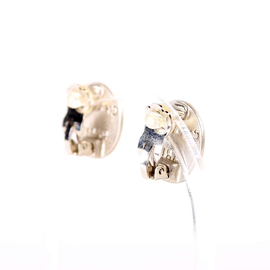 Chanel Paris Round Clip On Earrings