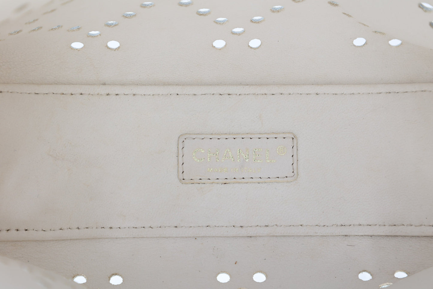 Chanel 2003 Caviar Perforated Tote