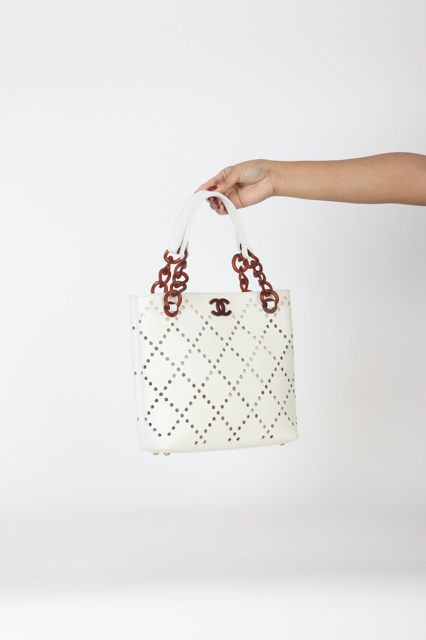 Chanel 2003 Caviar Perforated Tote