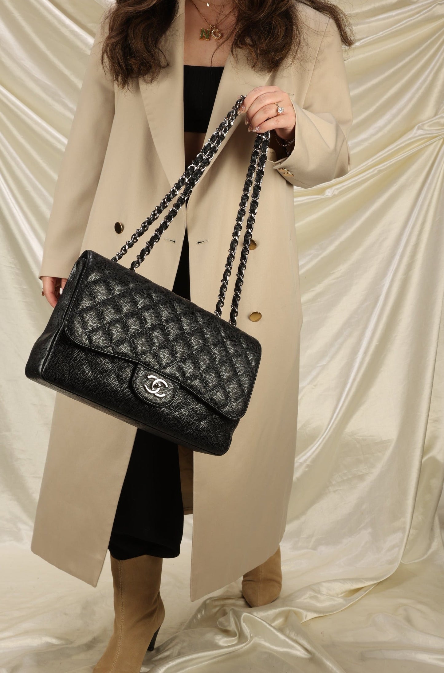 Chanel Caviar Jumbo Flap