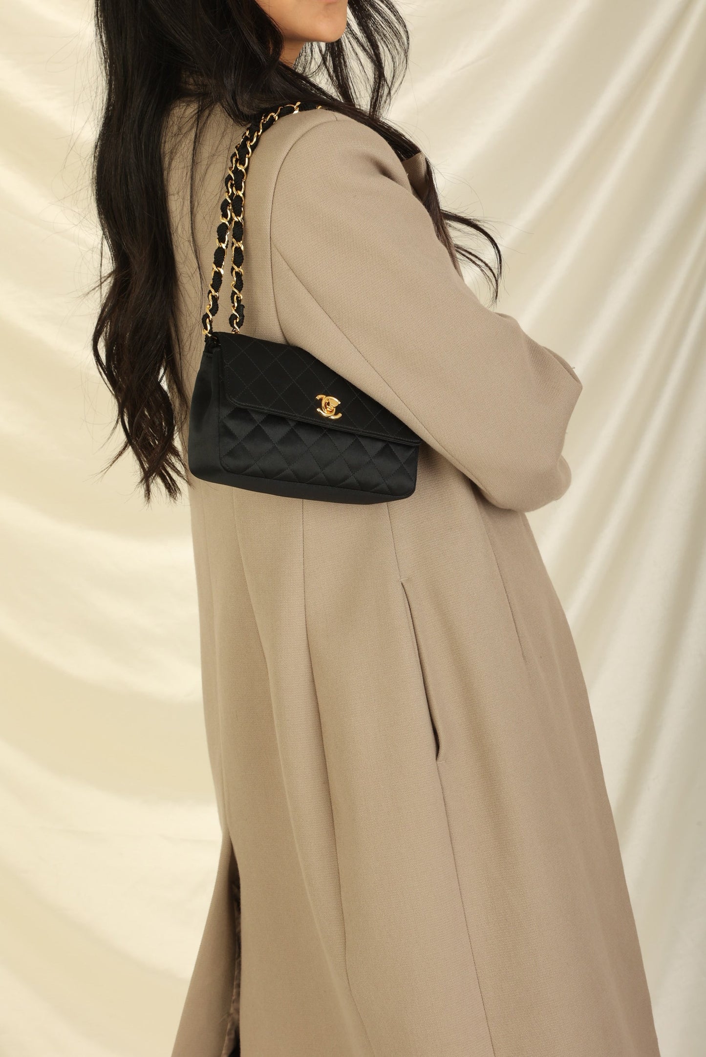 Chanel 1989 Satin Mini Flap
