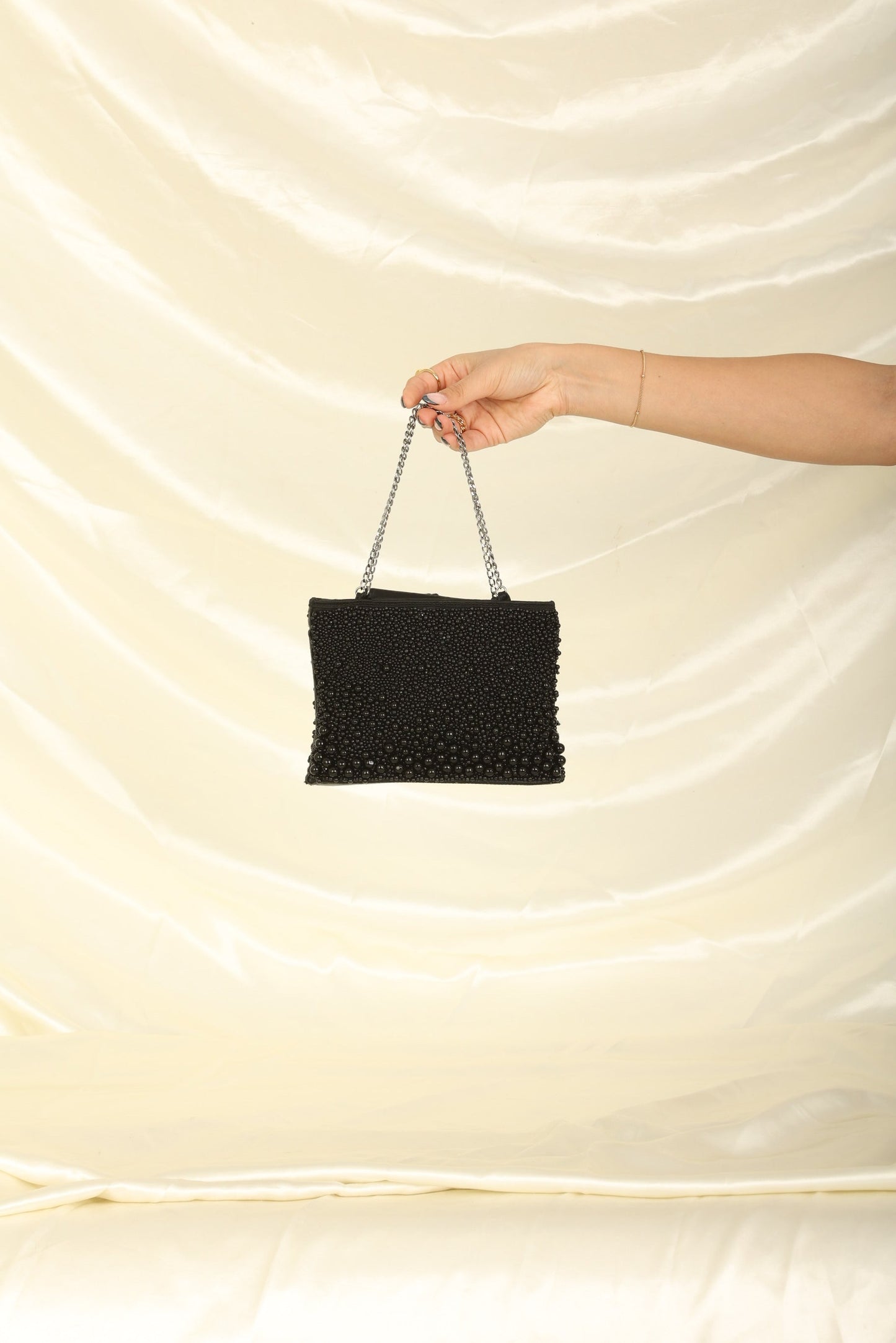 Extremely Rare Chanel 2000 Beaded Mini Chain Tote