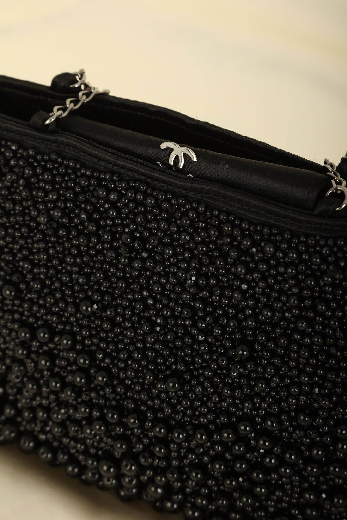 Extremely Rare Chanel 2000 Beaded Mini Chain Tote