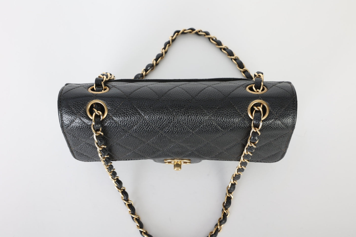 Chanel 2002 Caviar Small Double Flap