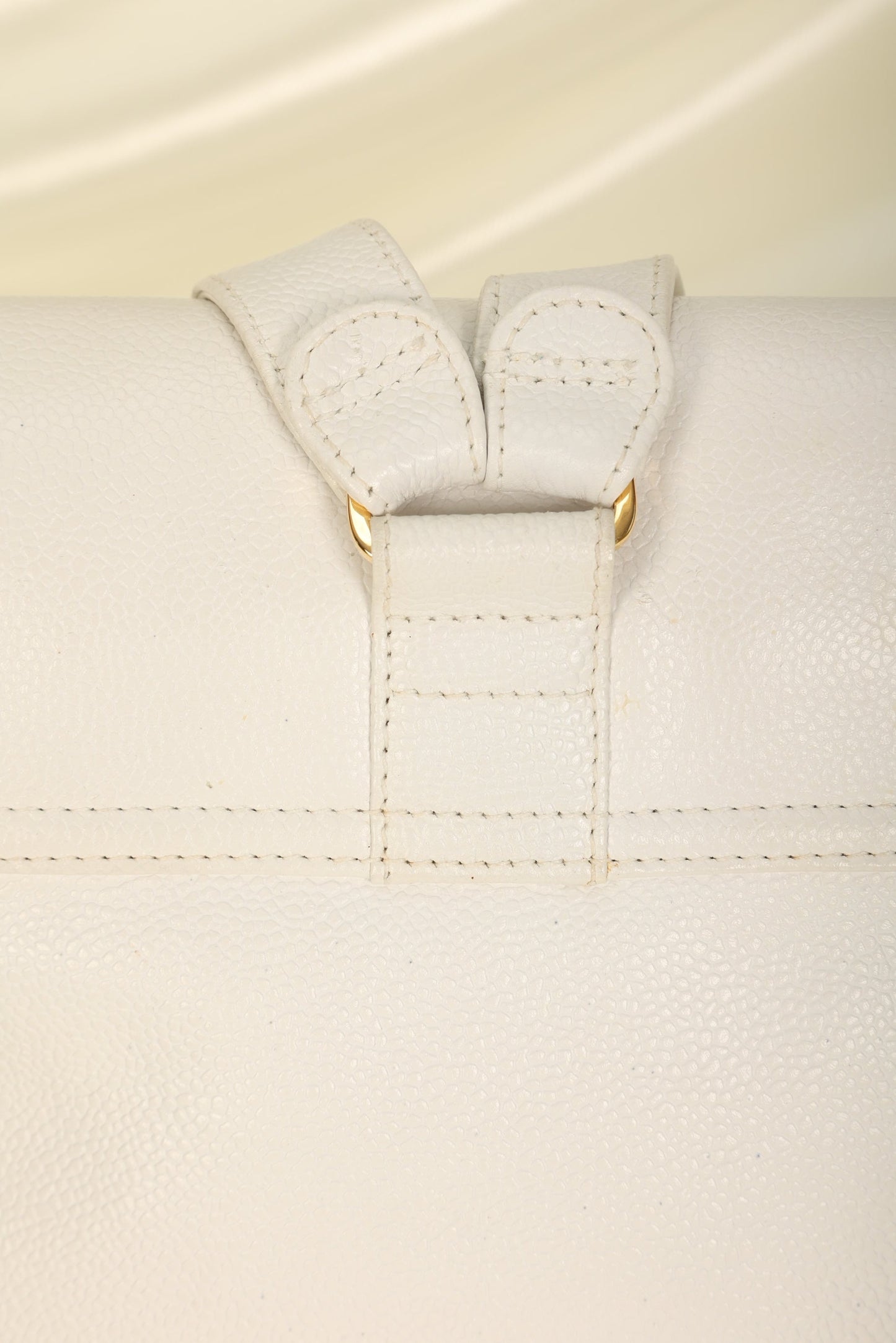 Chanel Caviar Logo Backpack