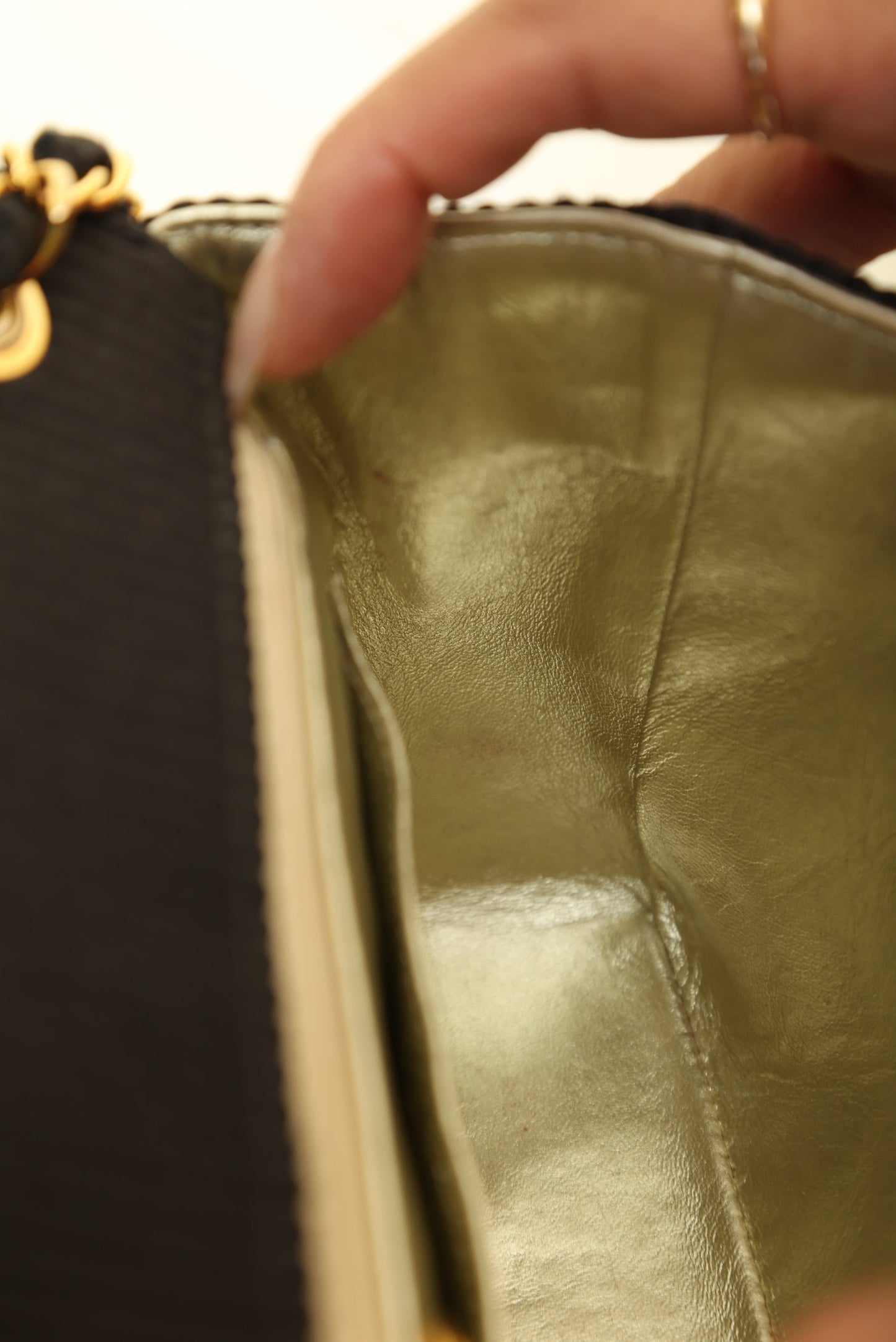 Chanel Satin Quilted Flap Bag