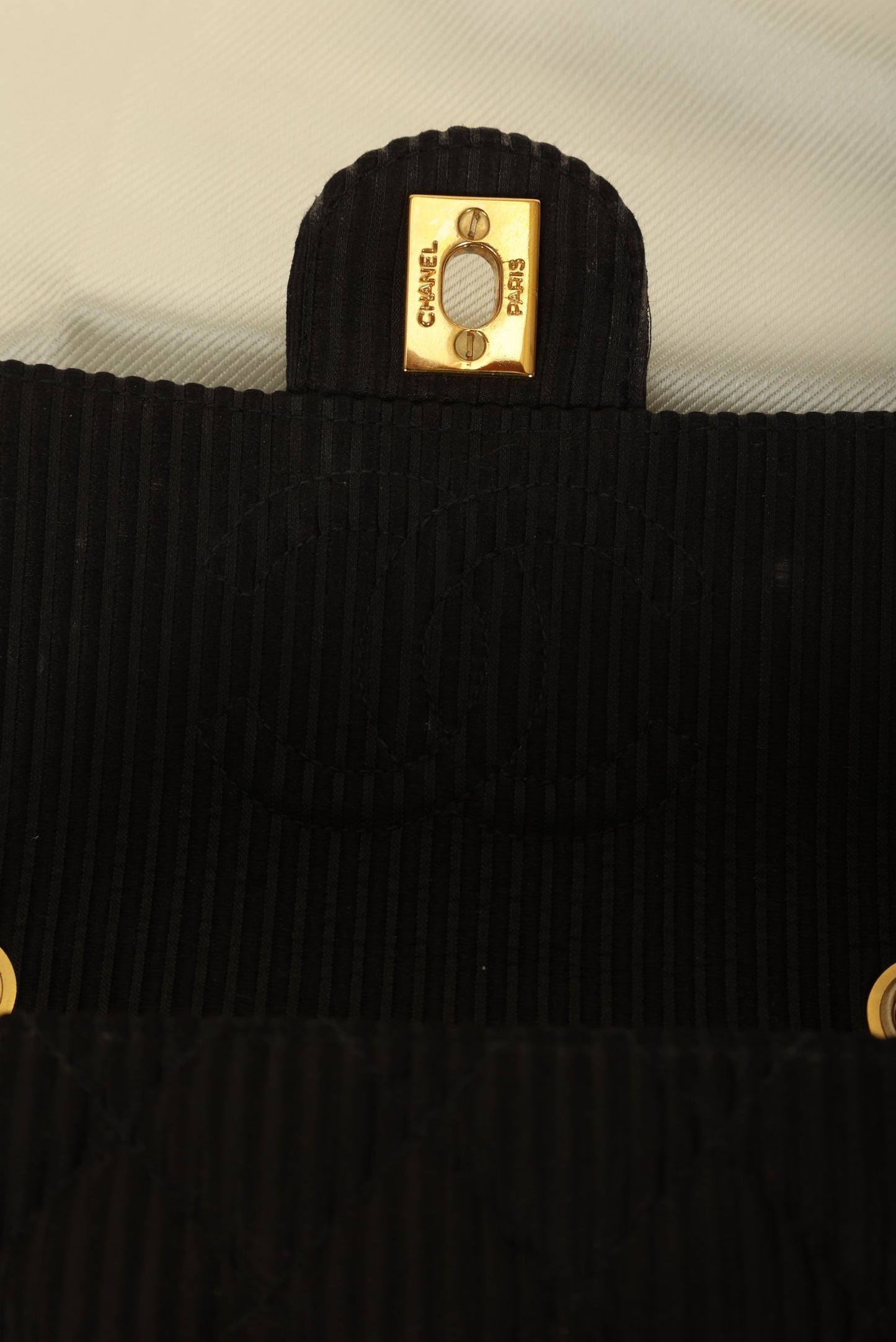 Chanel Satin Quilted Flap Bag