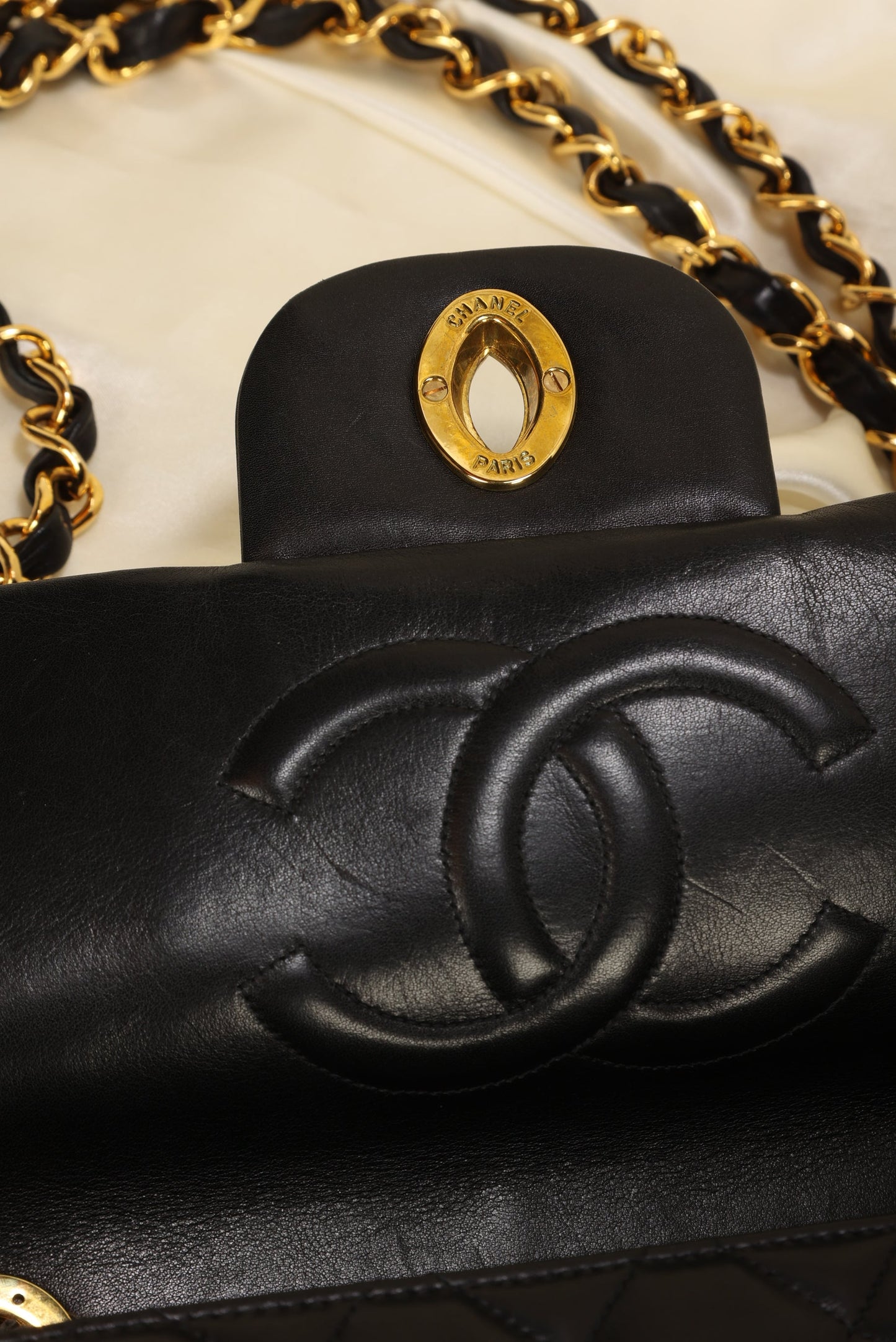 Chanel Maxi XL Logo Flap Bag