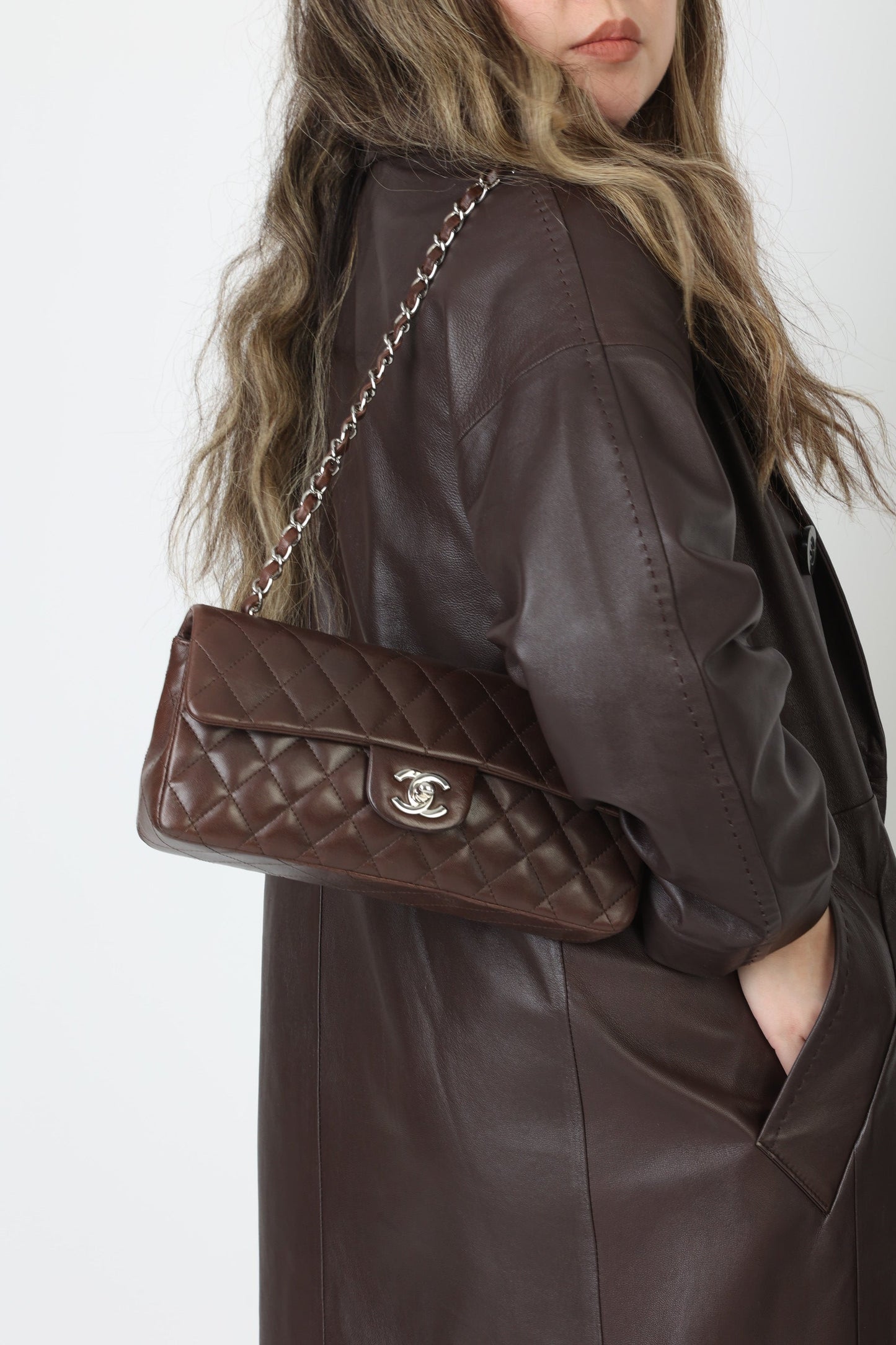 Chanel 2005 Lambskin East West Flap
