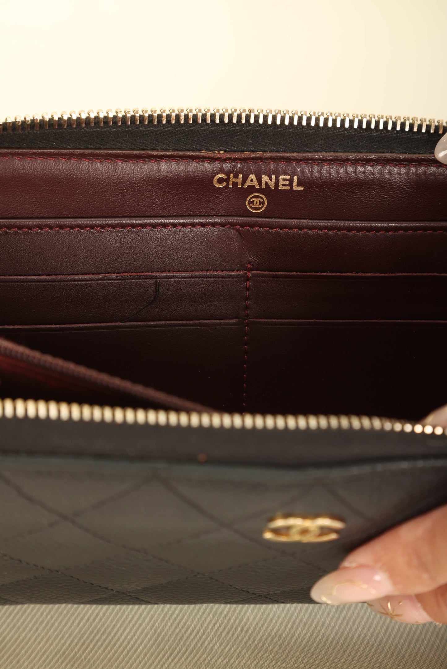 Chanel Caviar Quilted Wallet