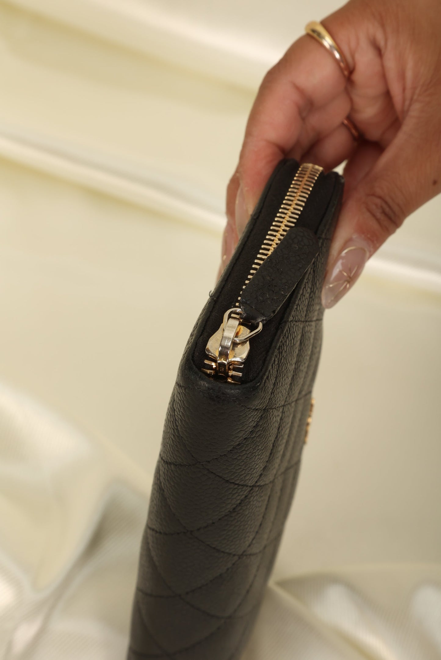 Chanel Caviar Quilted Wallet