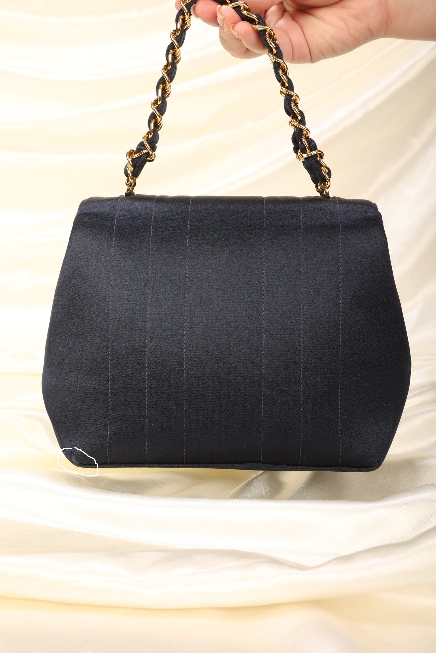 Extremely Rare Chanel Satin Top Handle