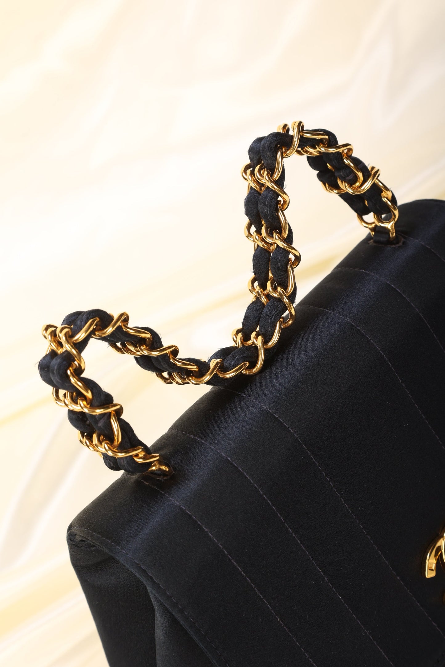Extremely Rare Chanel Satin Top Handle
