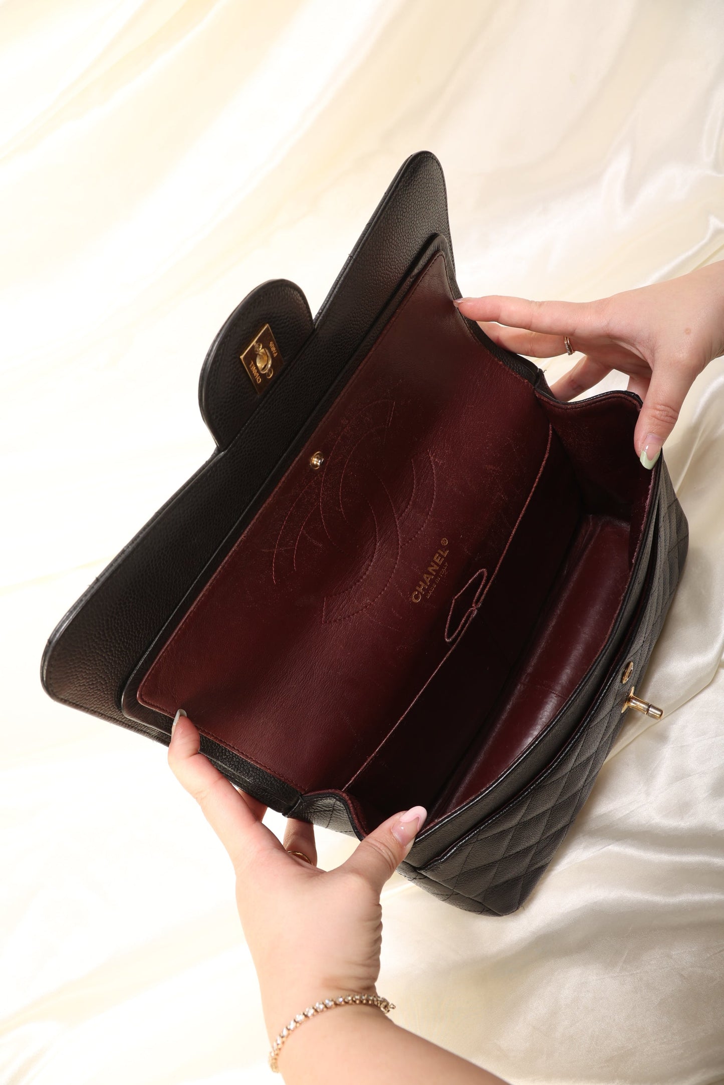 Chanel Caviar Jumbo Classic Flap