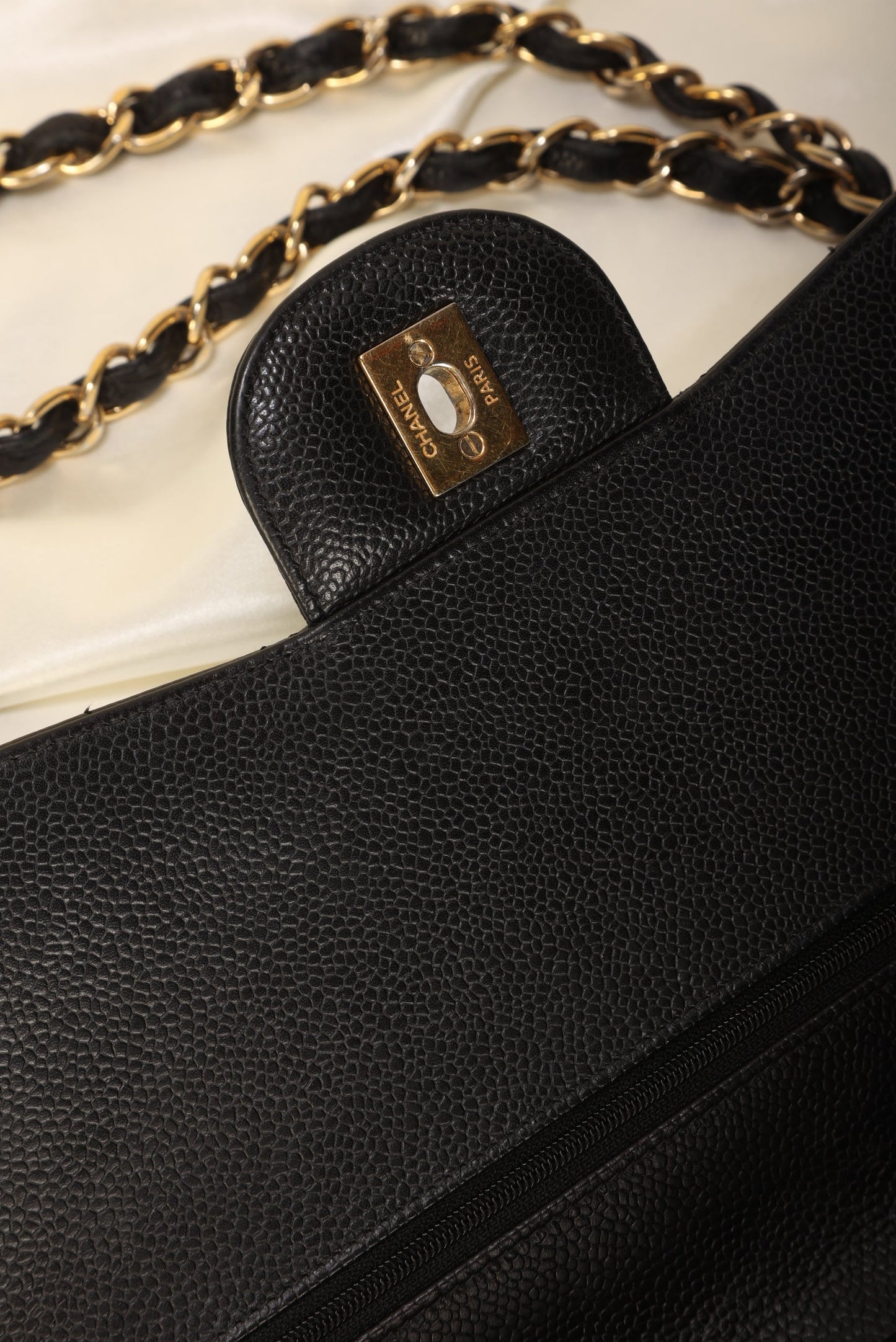 Chanel Caviar Jumbo Classic Flap