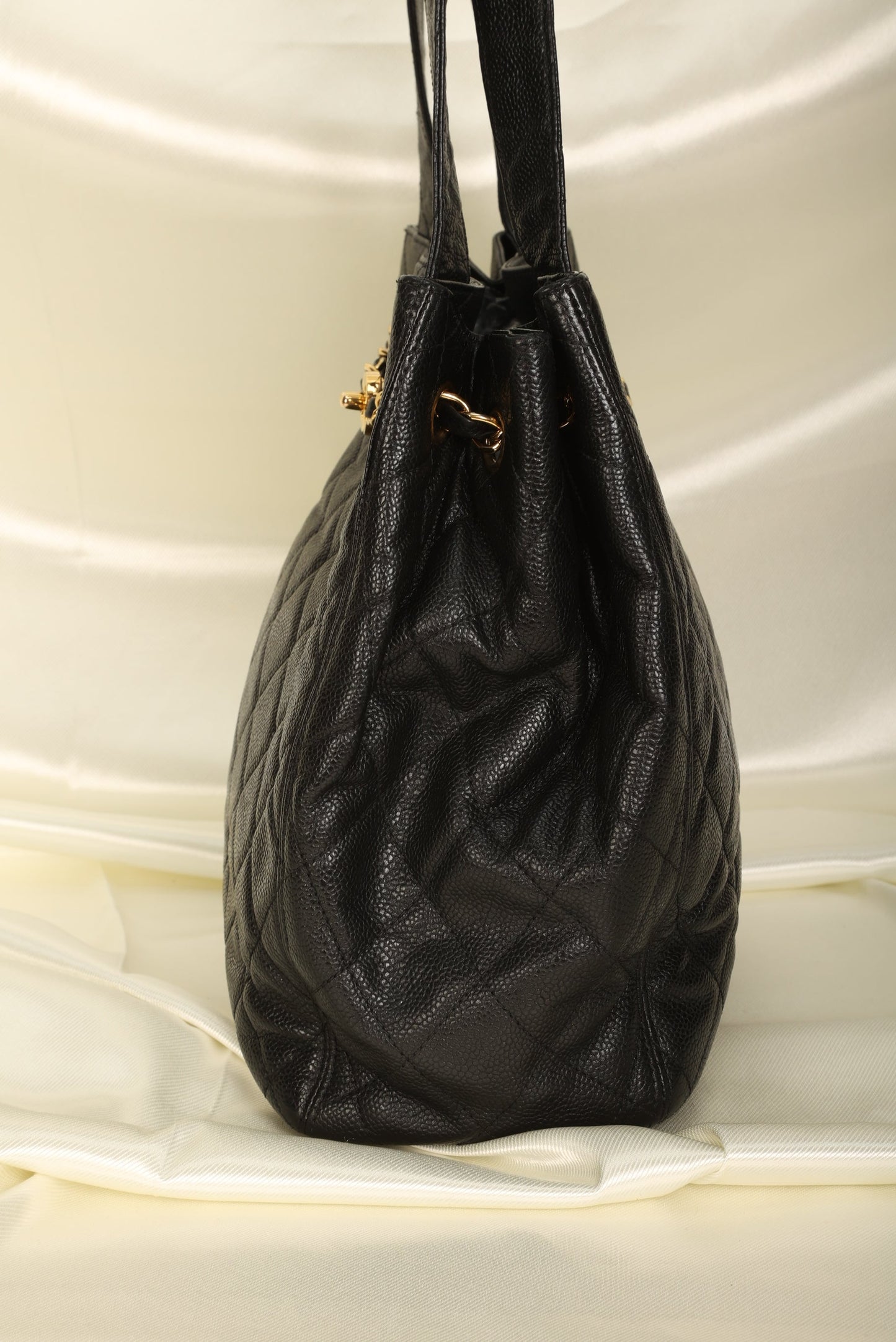 Chanel Caviar Turnlock Tote