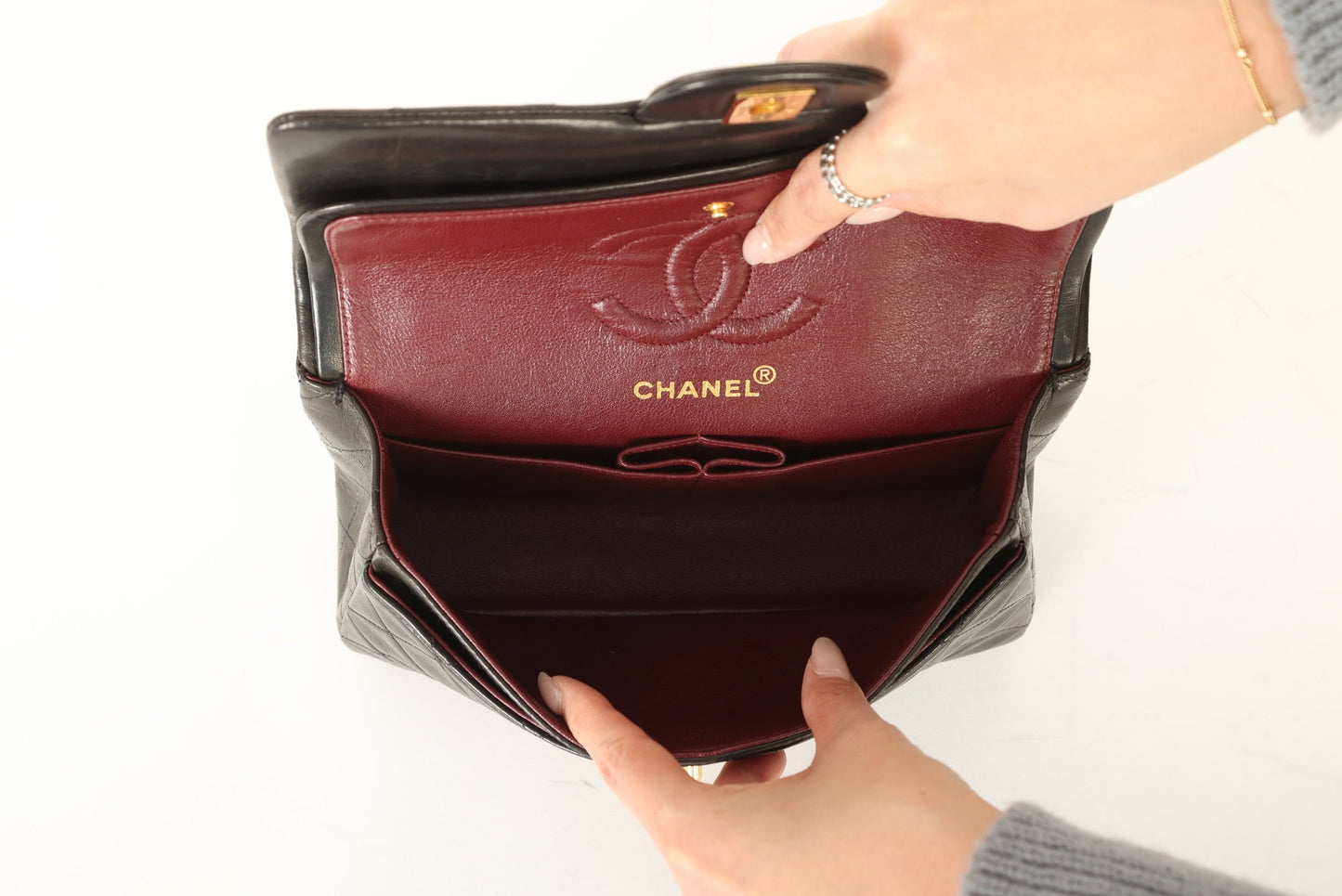 Chanel 1996 Lambskin Small Double Flap
