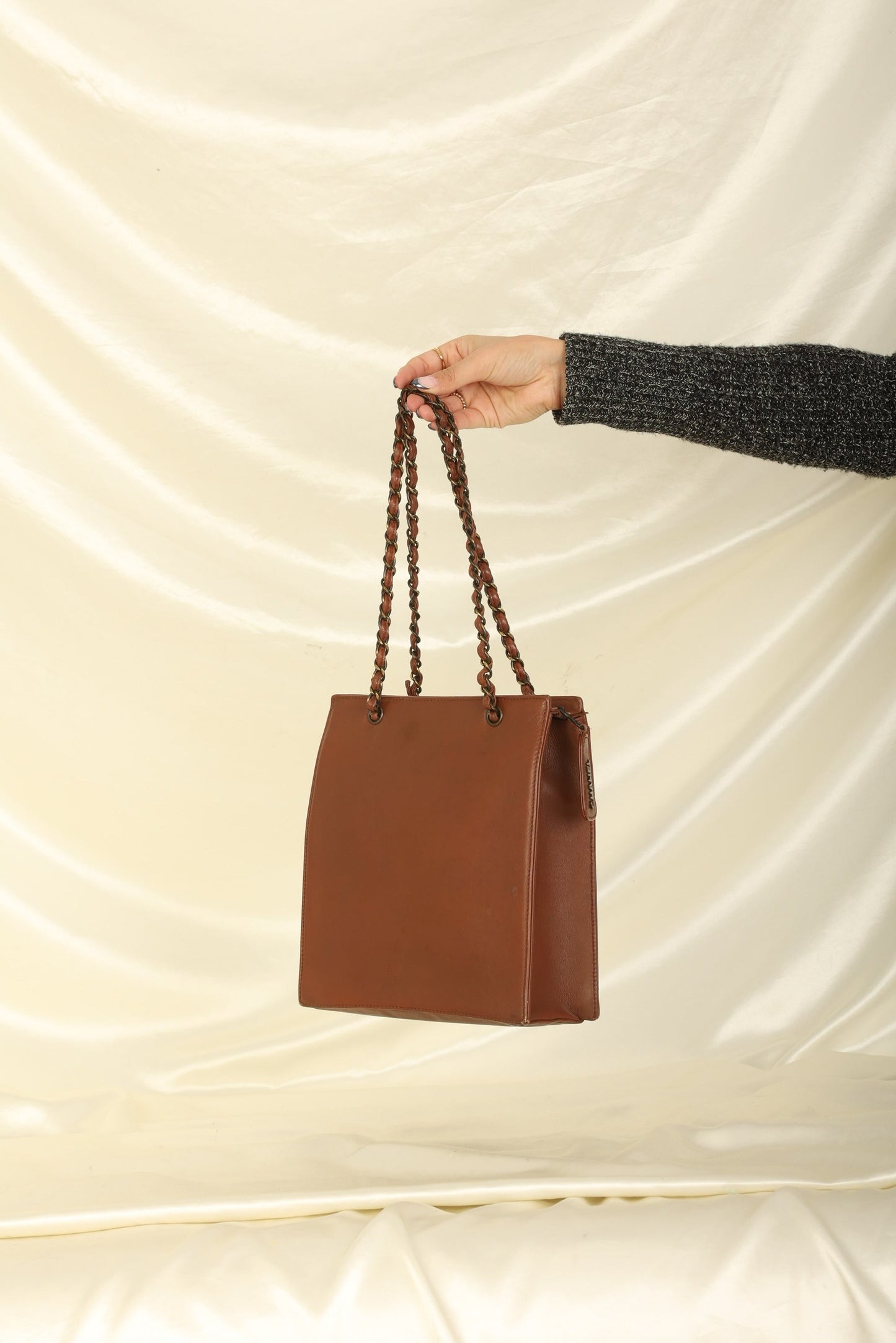Chanel 1997 Calfskin Turnlock Tote