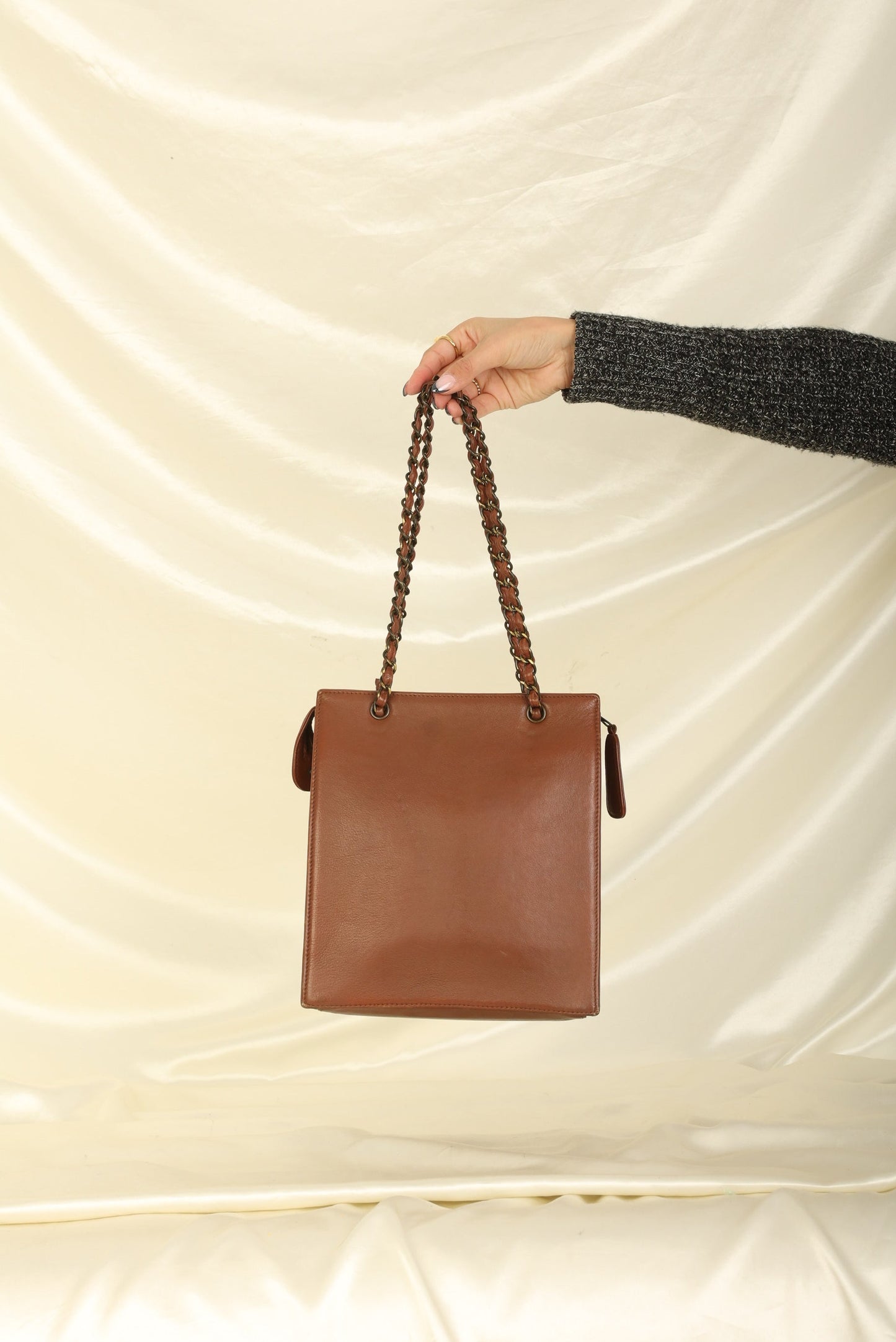 Chanel 1997 Calfskin Turnlock Tote