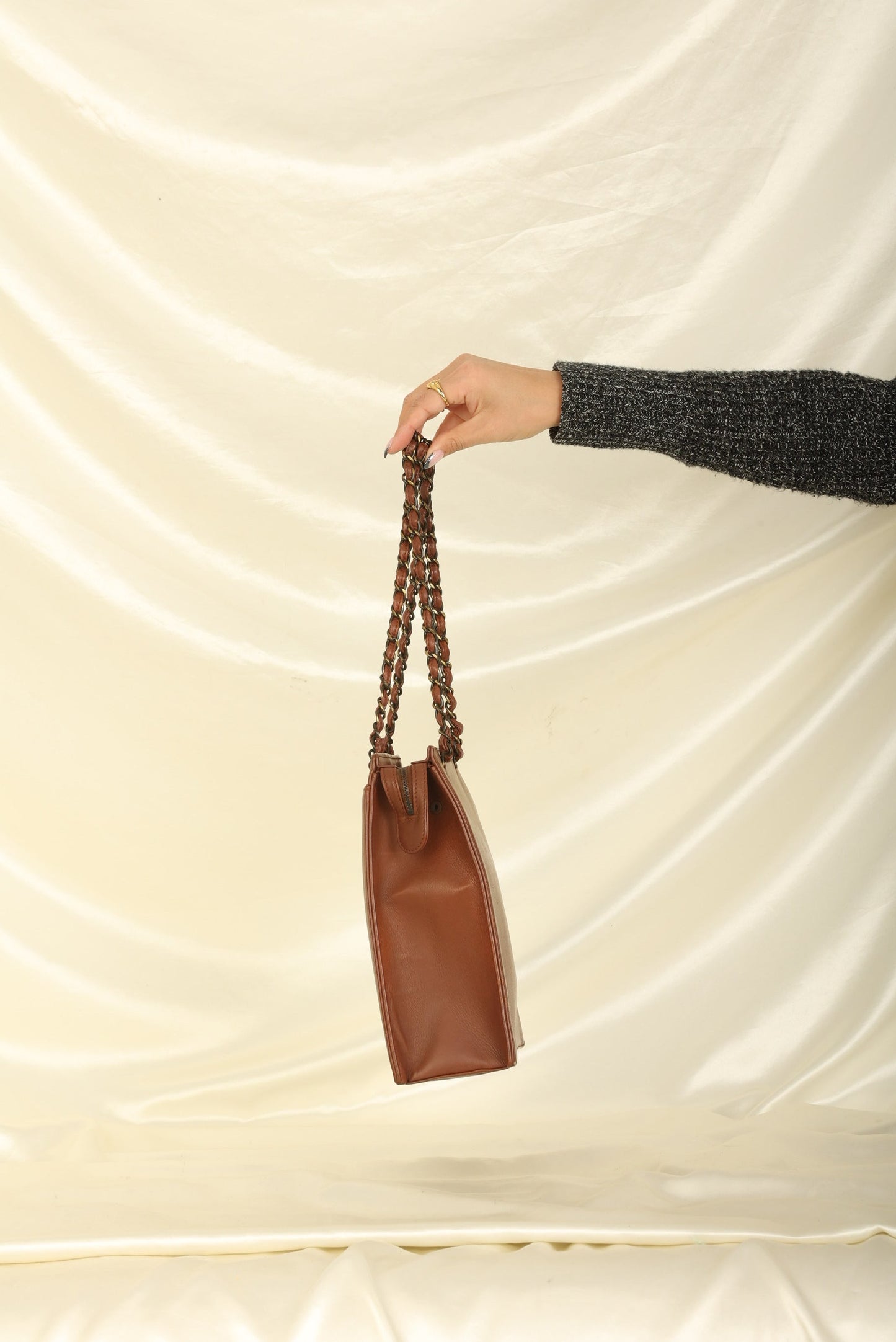 Chanel 1997 Calfskin Turnlock Tote