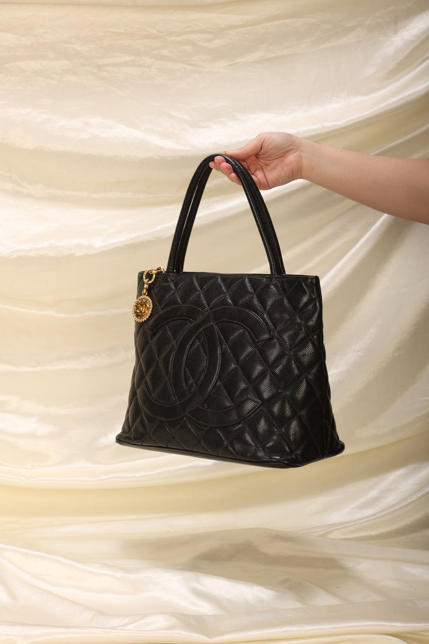 Chanel Caviar Medallion Tote