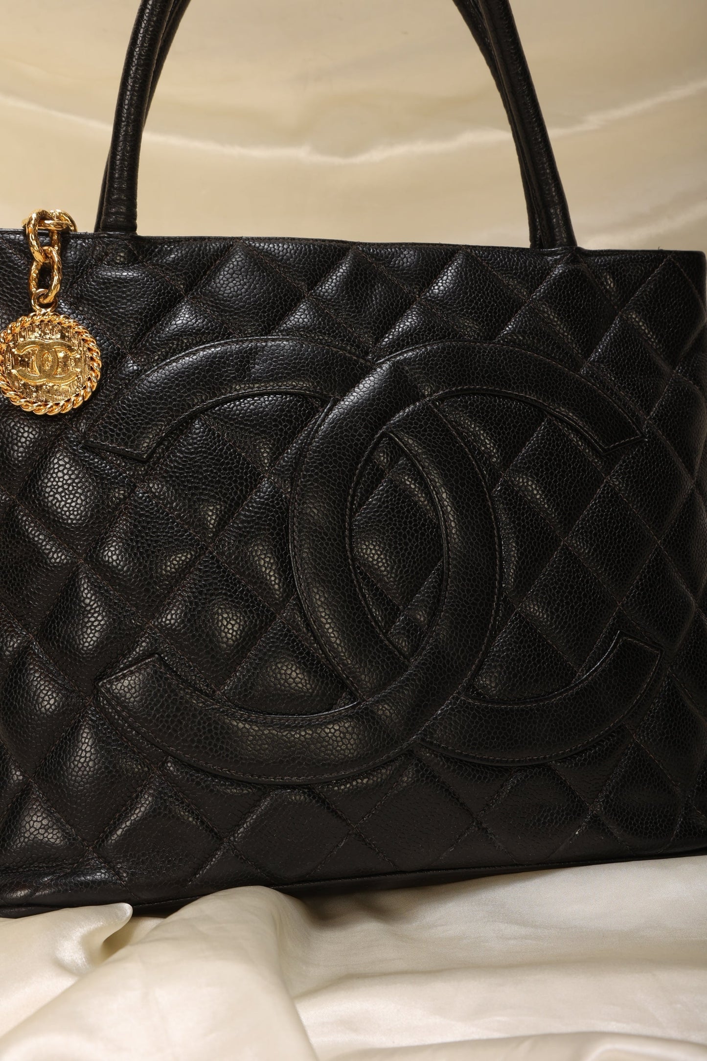 Chanel Caviar Medallion Tote