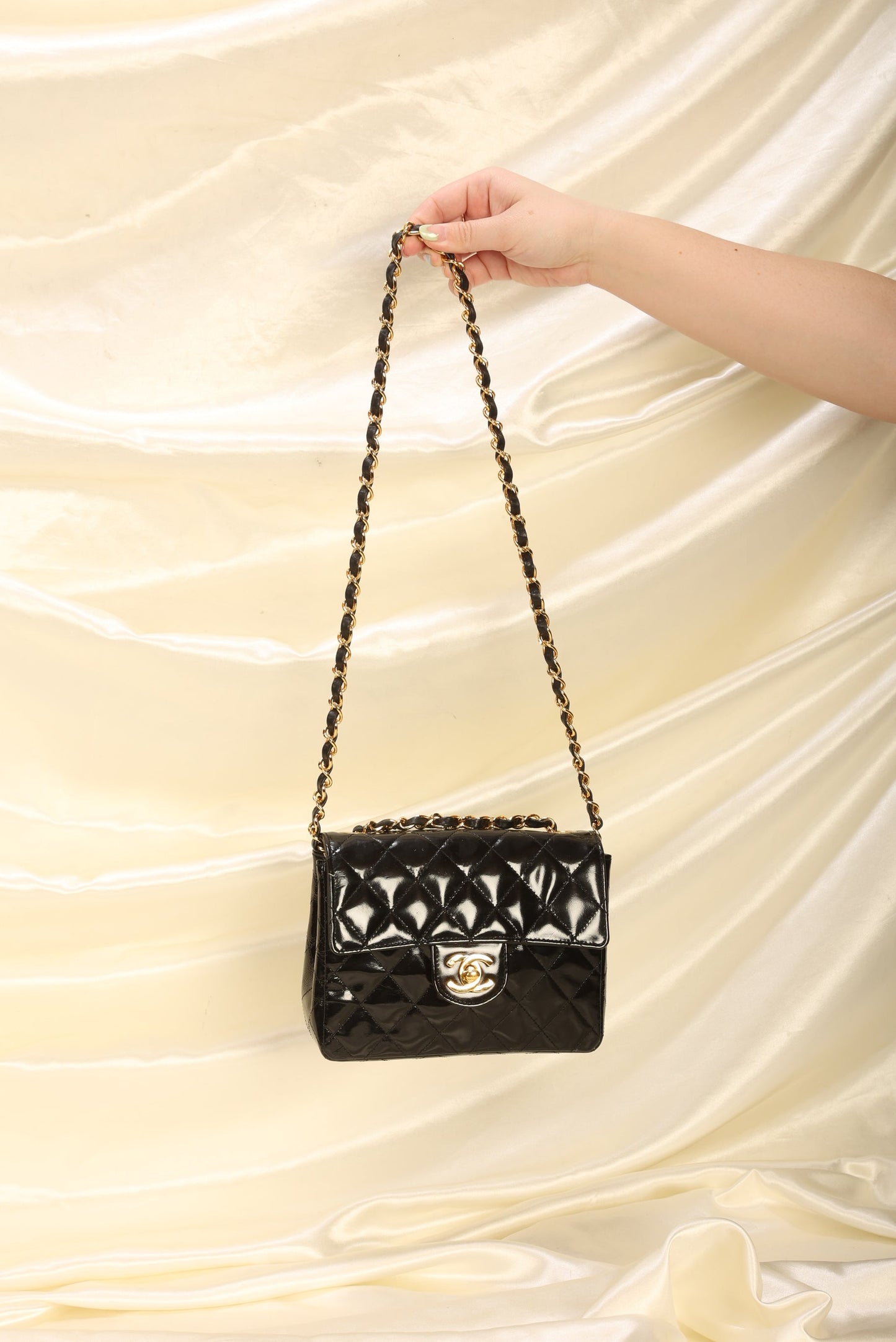 Chanel Patent Mini Square Flap
